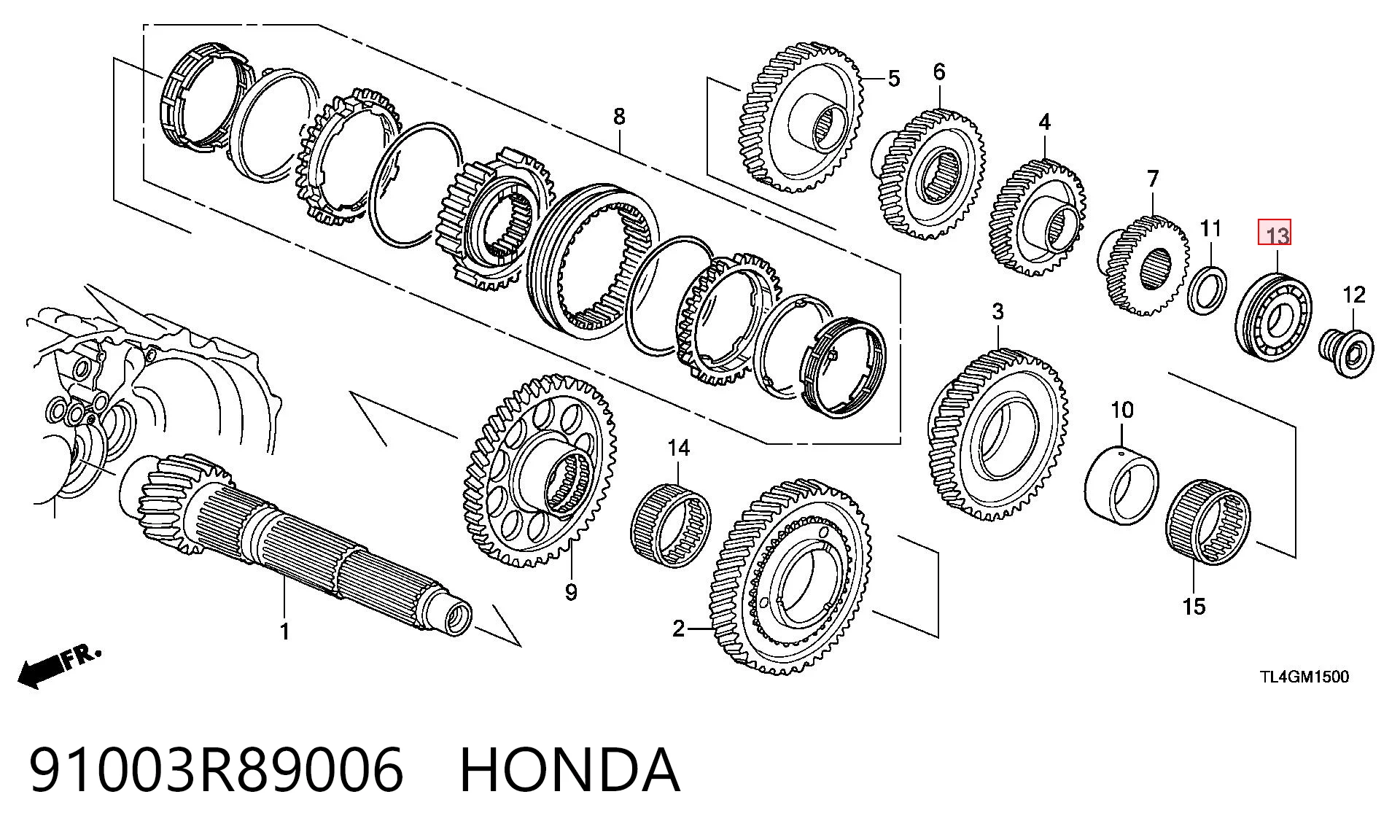 91003R89006 Honda 