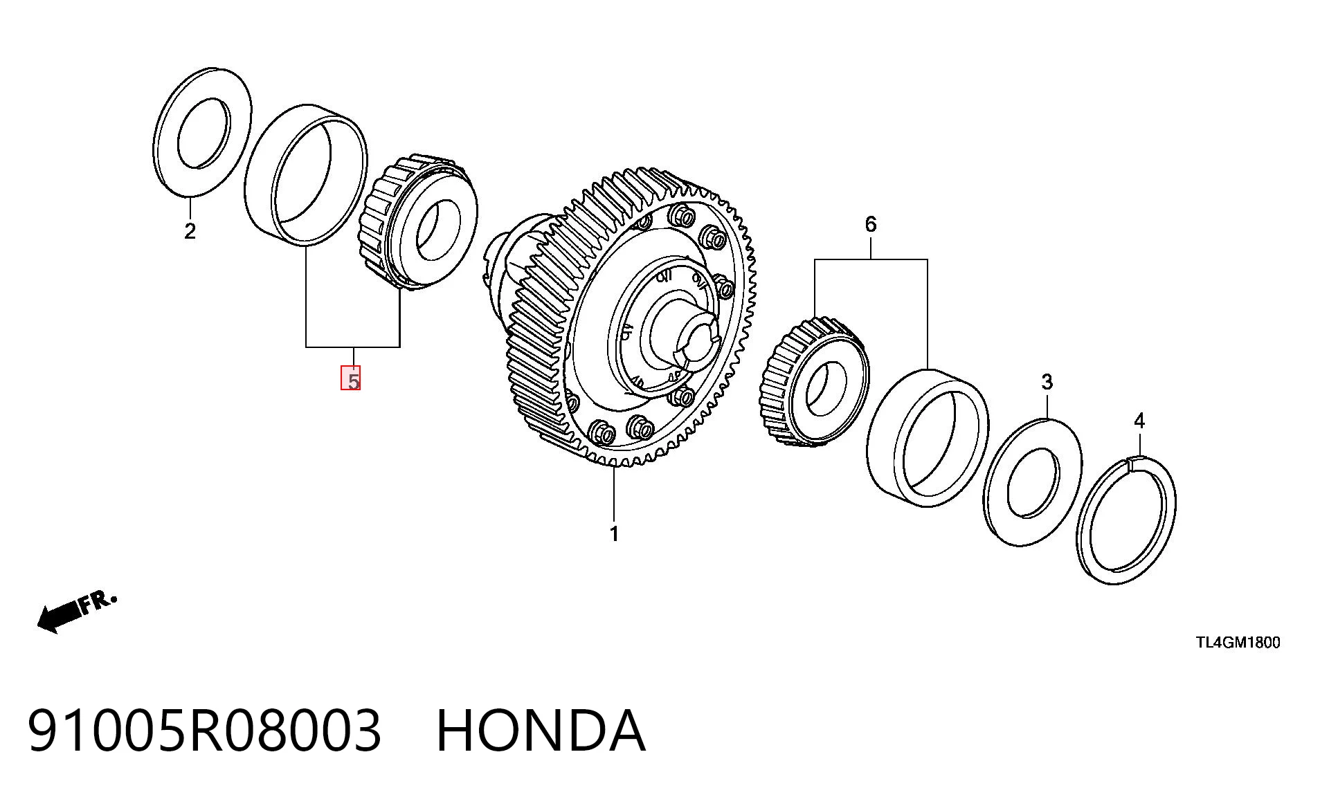 91005R08003 Honda 