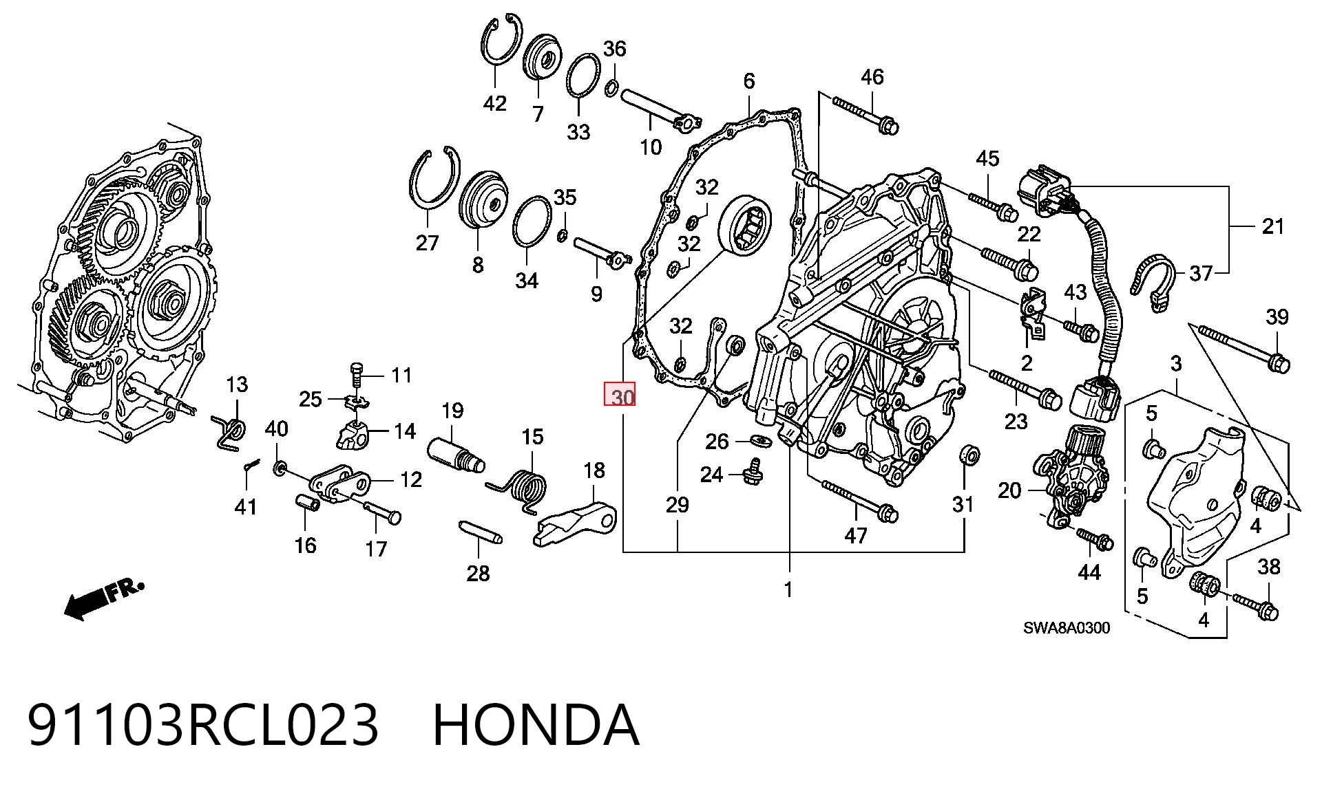 91103RCL023 Honda