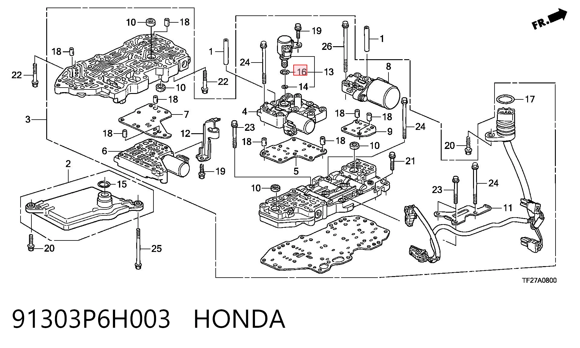 91303P6H003 Honda 