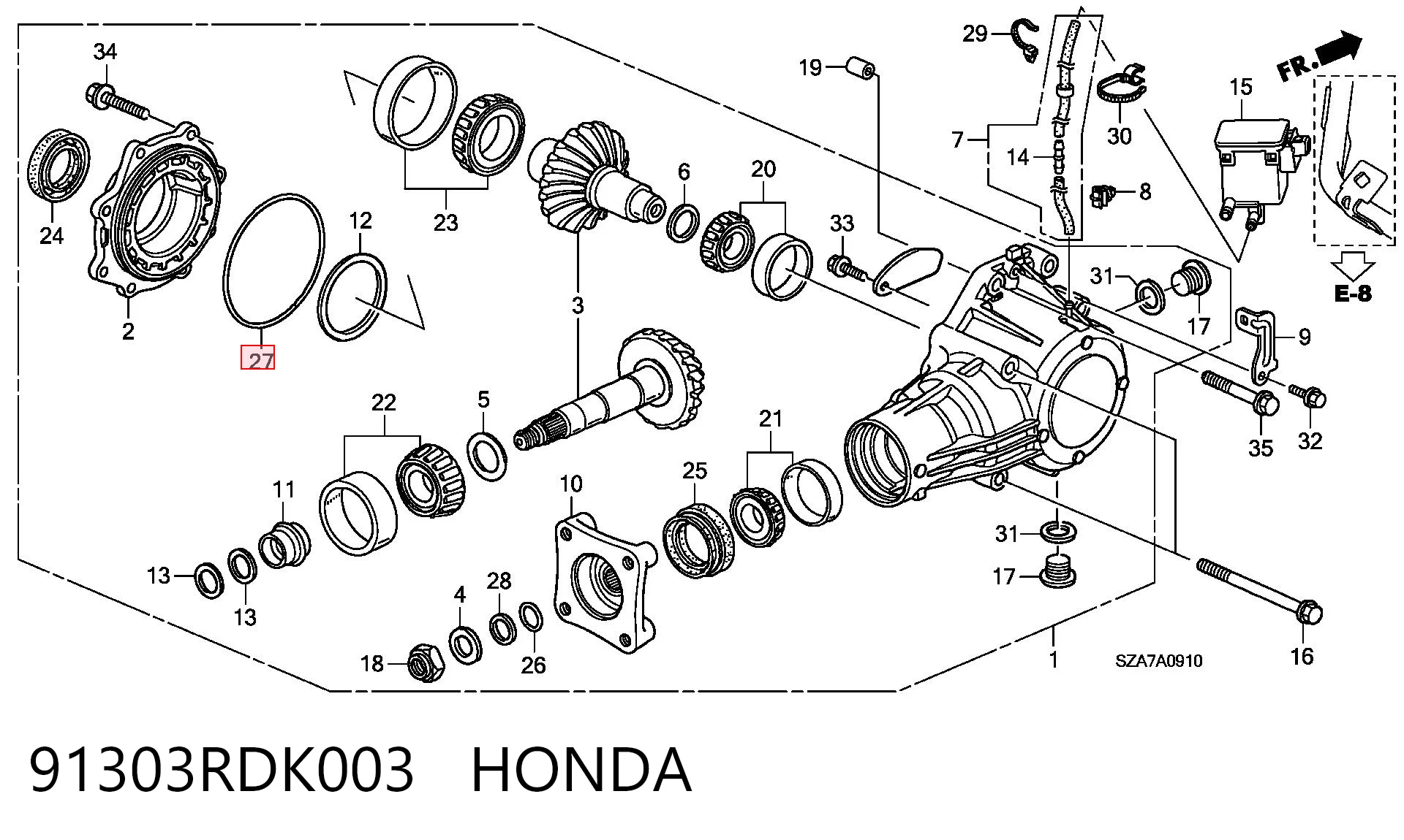 91303RDK003 Honda 