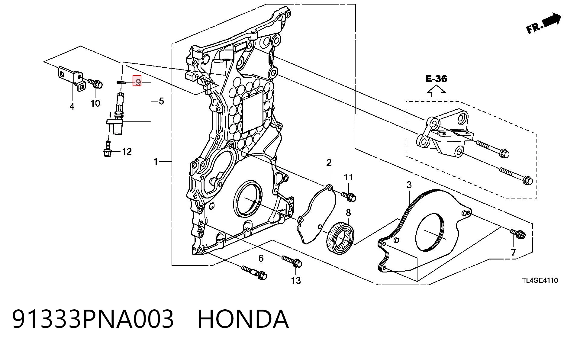 91333PNA003 Honda 