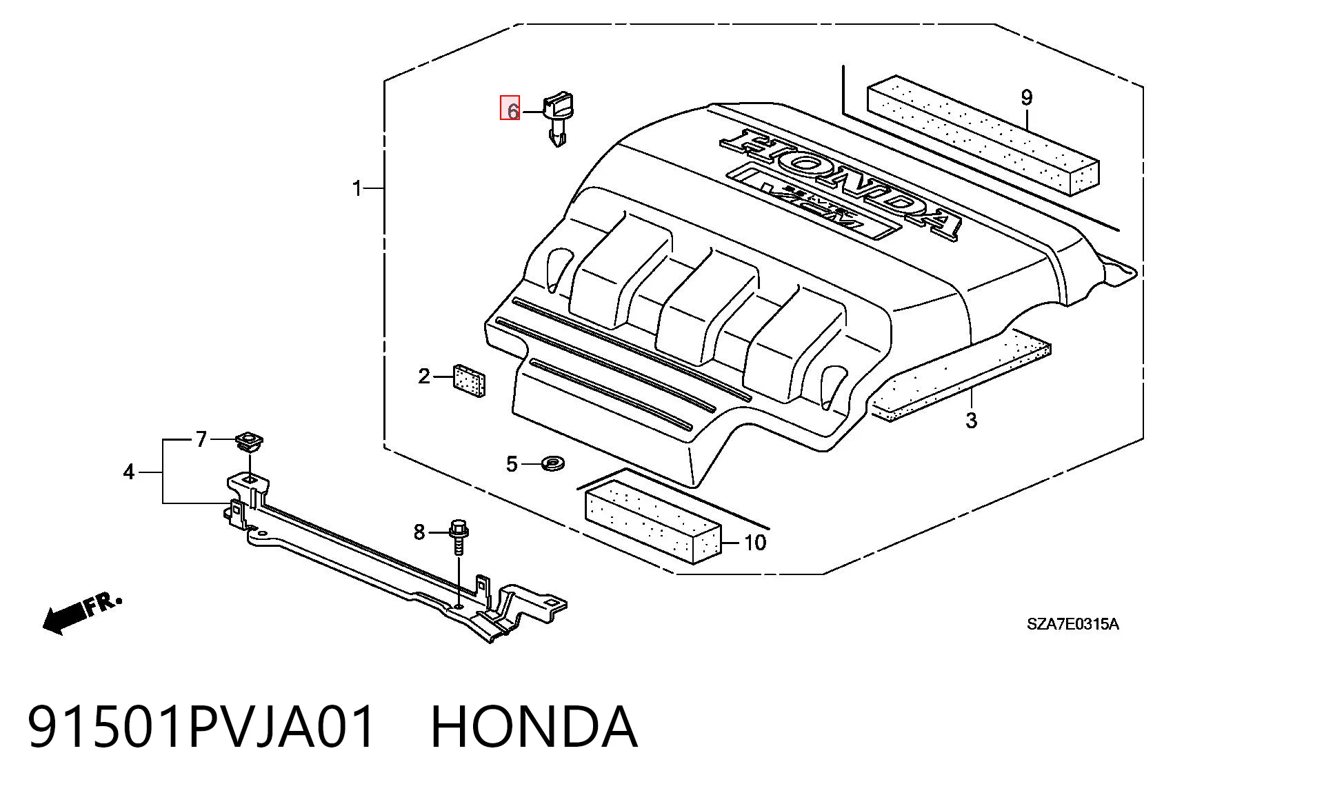 91501PVJA01 Honda 