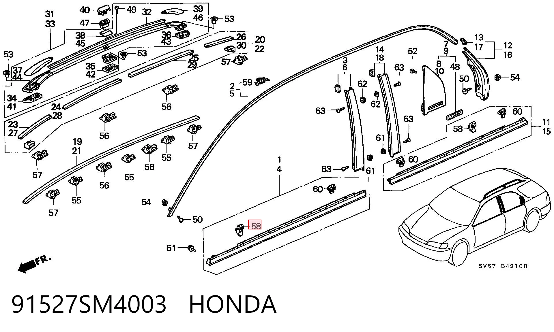91527SM4003 Honda 