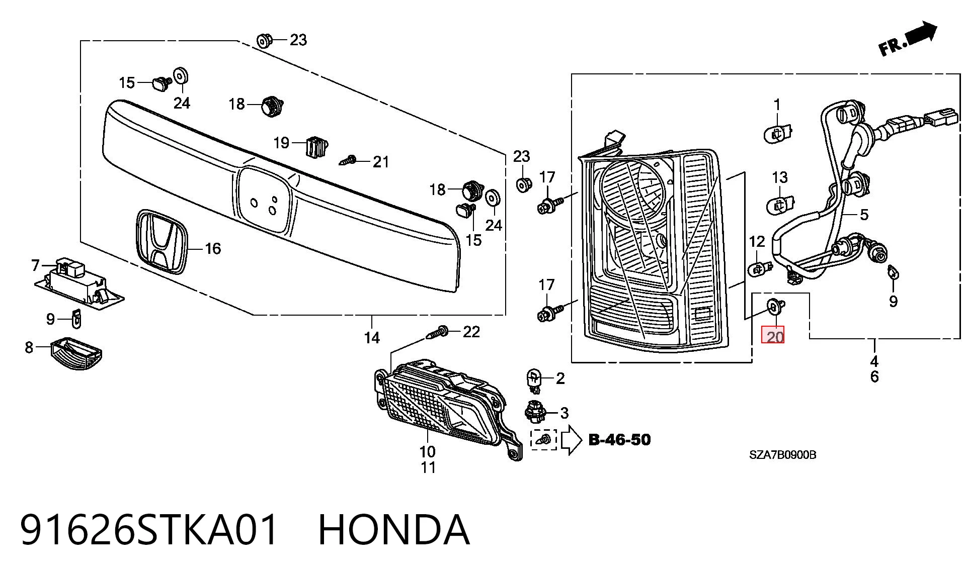 91626STKA01 Honda 