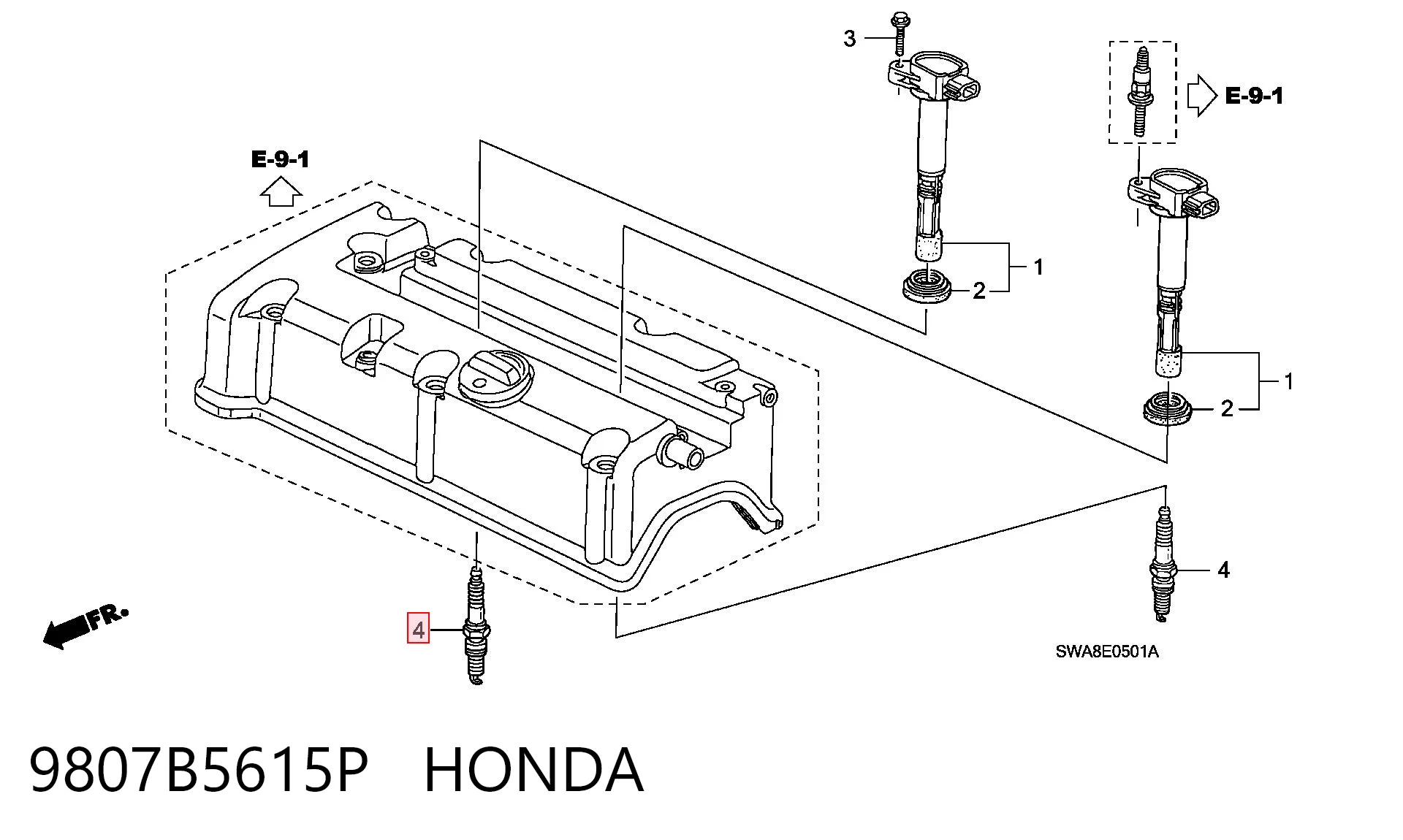 9807B5615P Honda