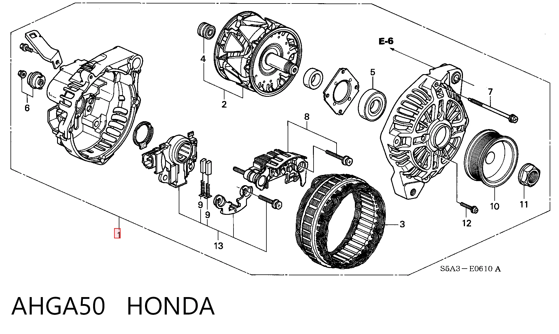 AHGA50 Honda Авто генератор