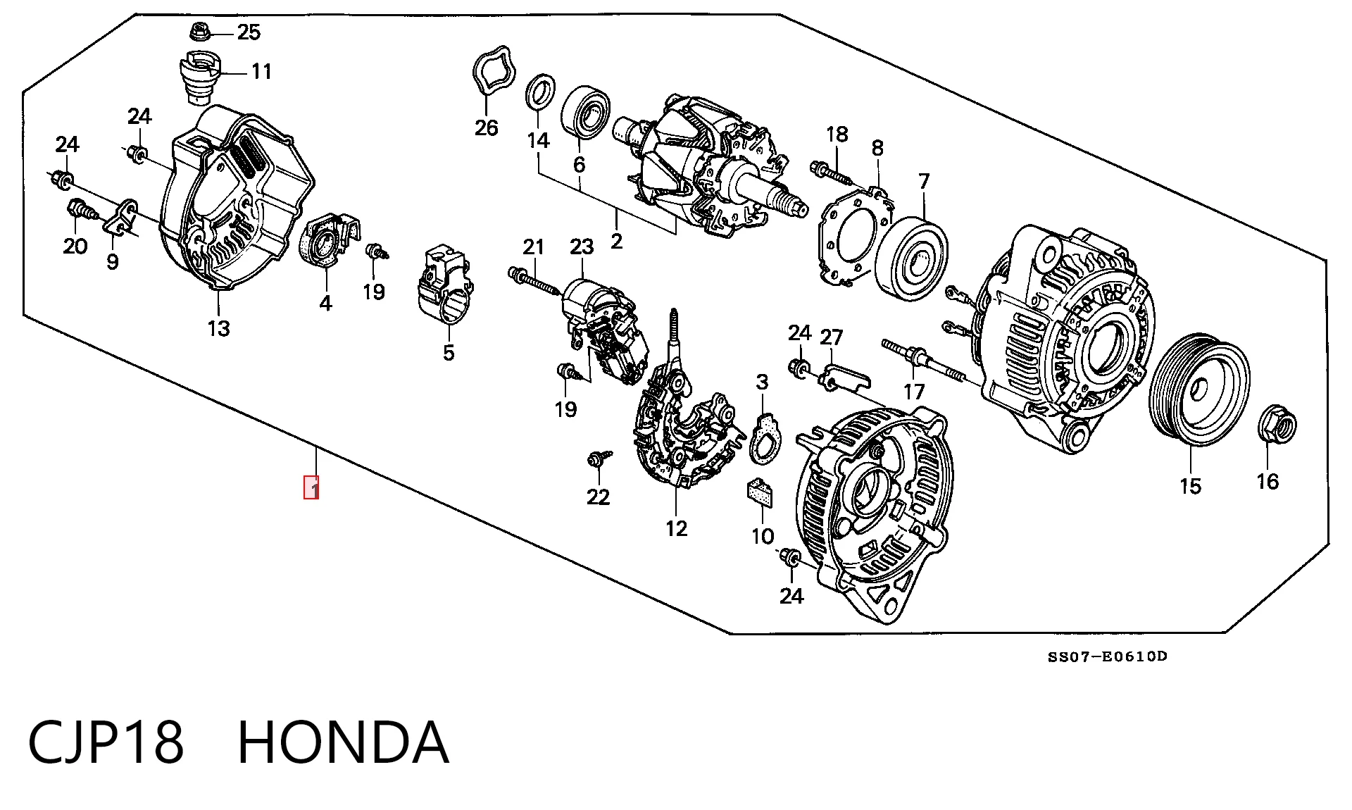 CJP18 Honda Авто генератор