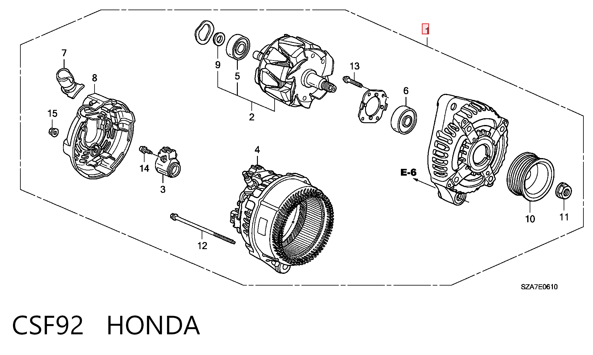 CSF92 Honda Авто генератор