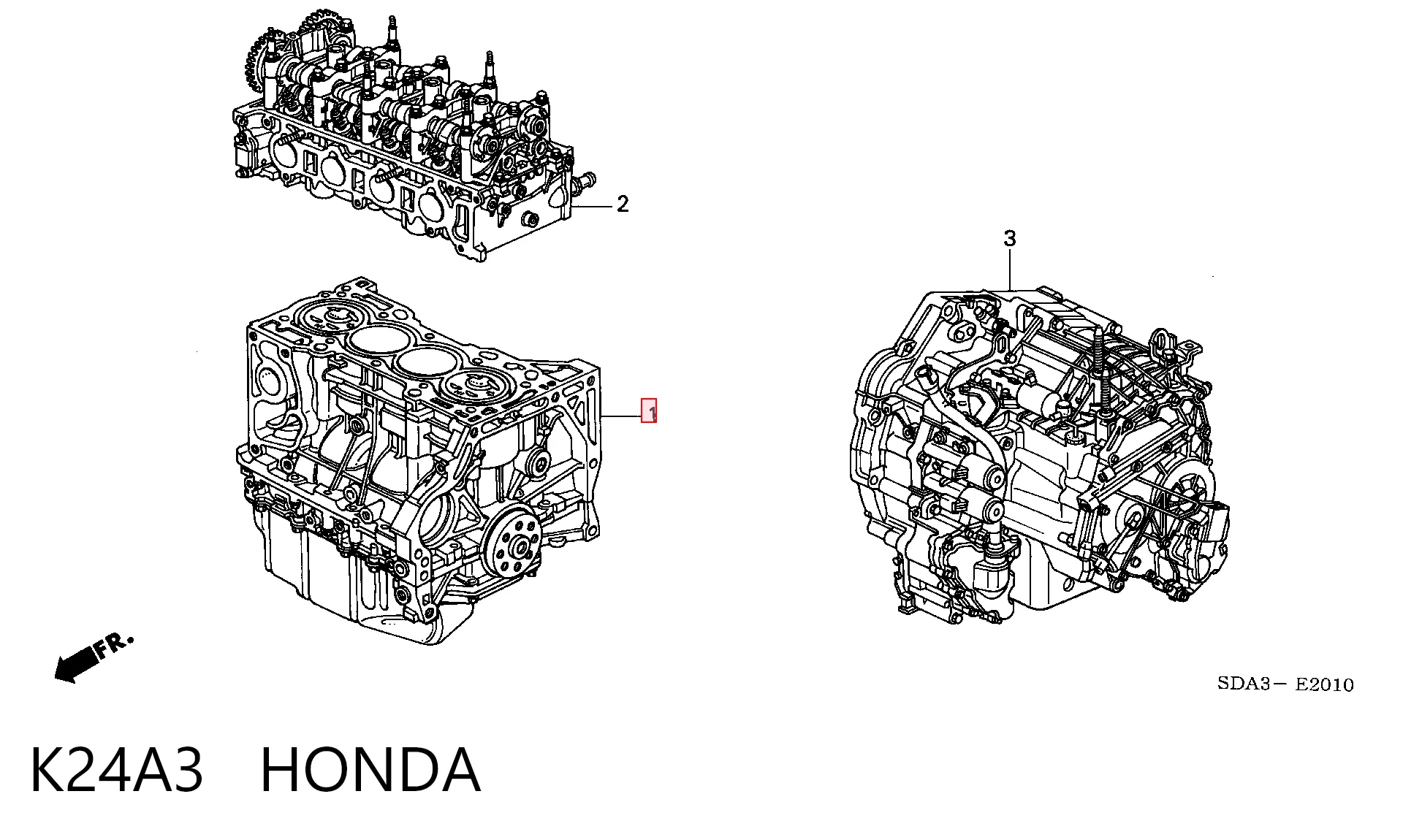 K24A3 Honda Мотор в зборі