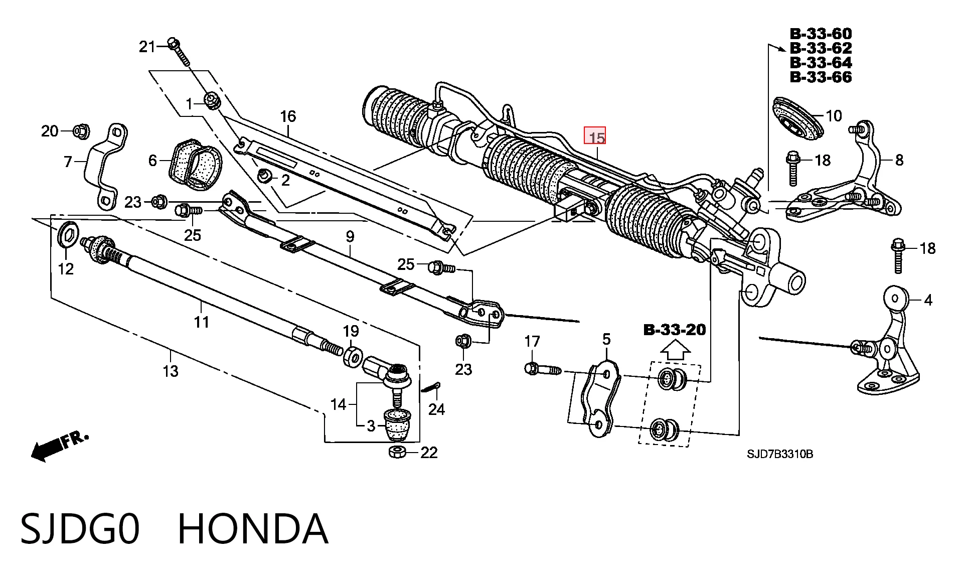 Управління рульове в зборі Honda FR-V хетчбек (BE) (2005 - 2026) ціна, від 187.42 USD