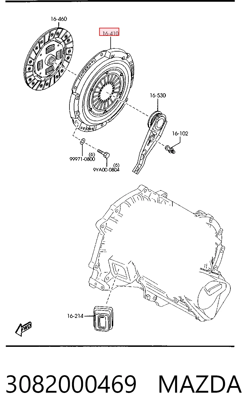 Пелюстковий кошик зчеплення Mazda 3 седан (BL) (2009 - 2013) ціна, від 51.84 USD