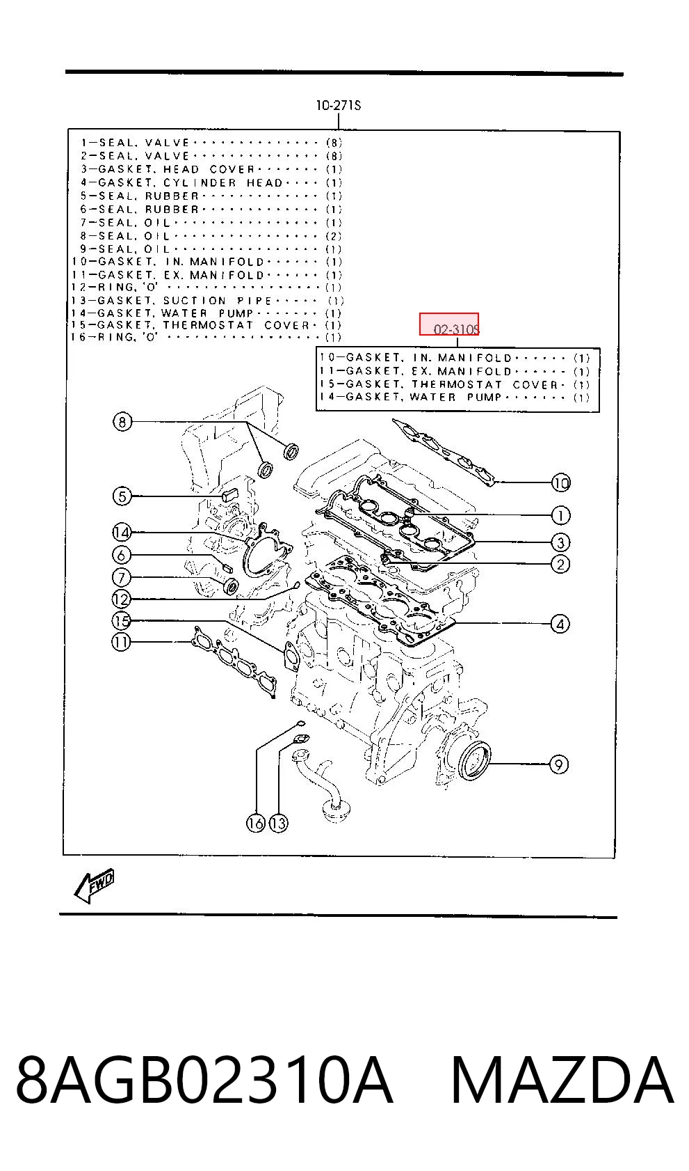 Комплект прокладок двигуна, верхній Victor Reinz 25349002 ціна, від 104.00 USD