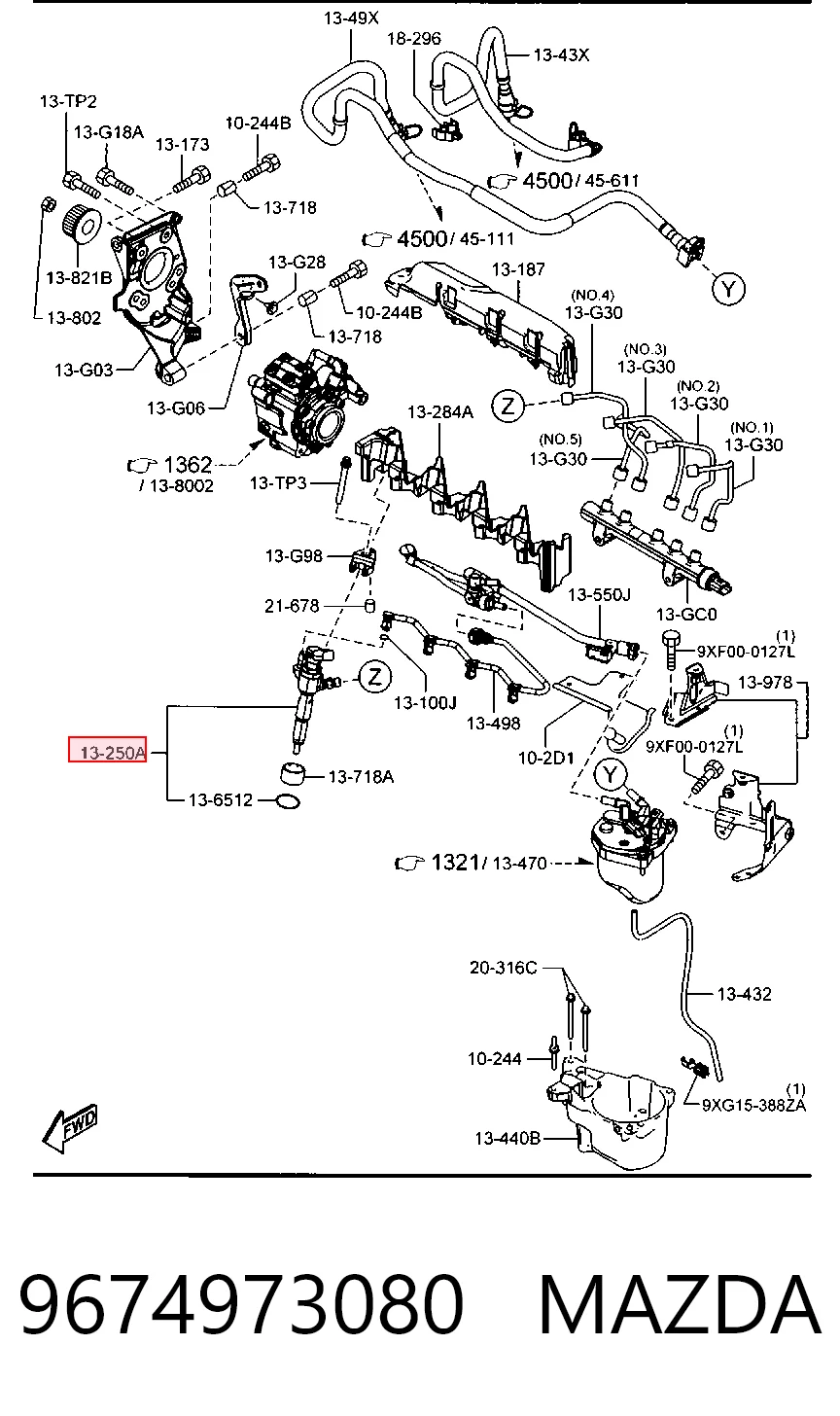 Форсунка інжектора Hmpx HMPAV6Q9F593KIT