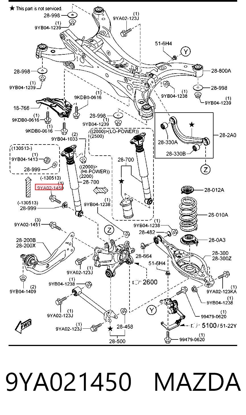 9YA021450 Mazda 