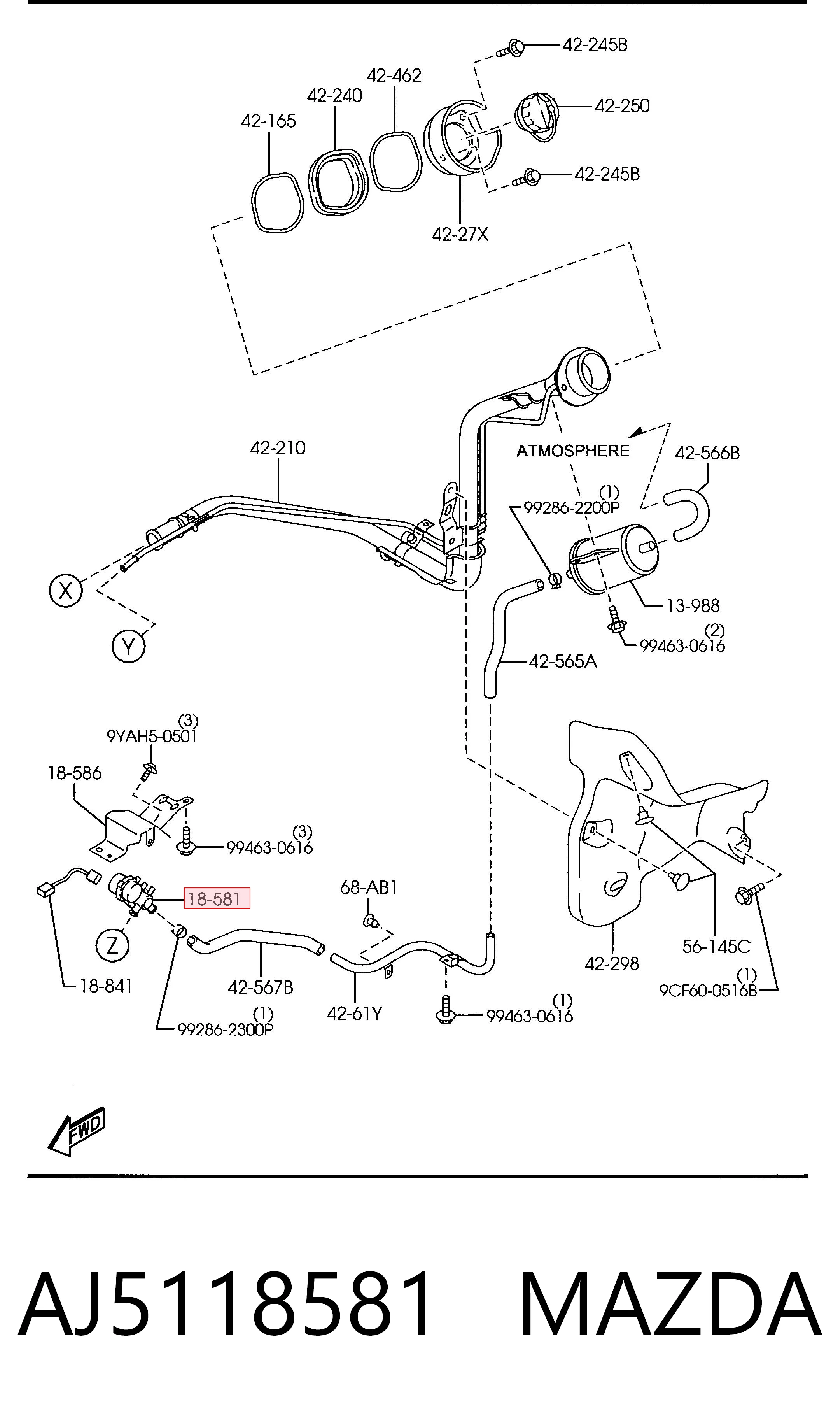 AJ5118581 Mazda 