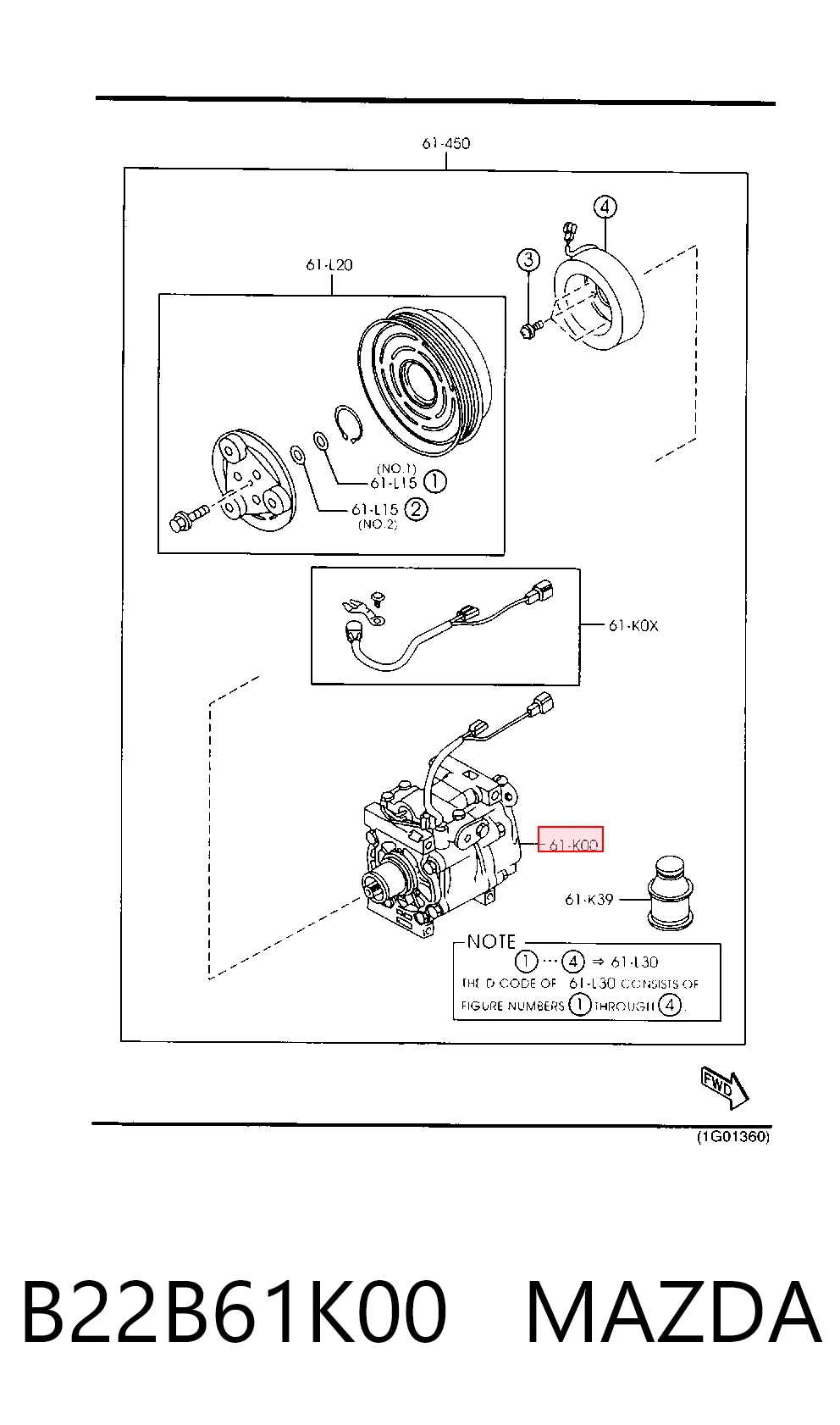 Насос кондиціонера Mazda 323 C V