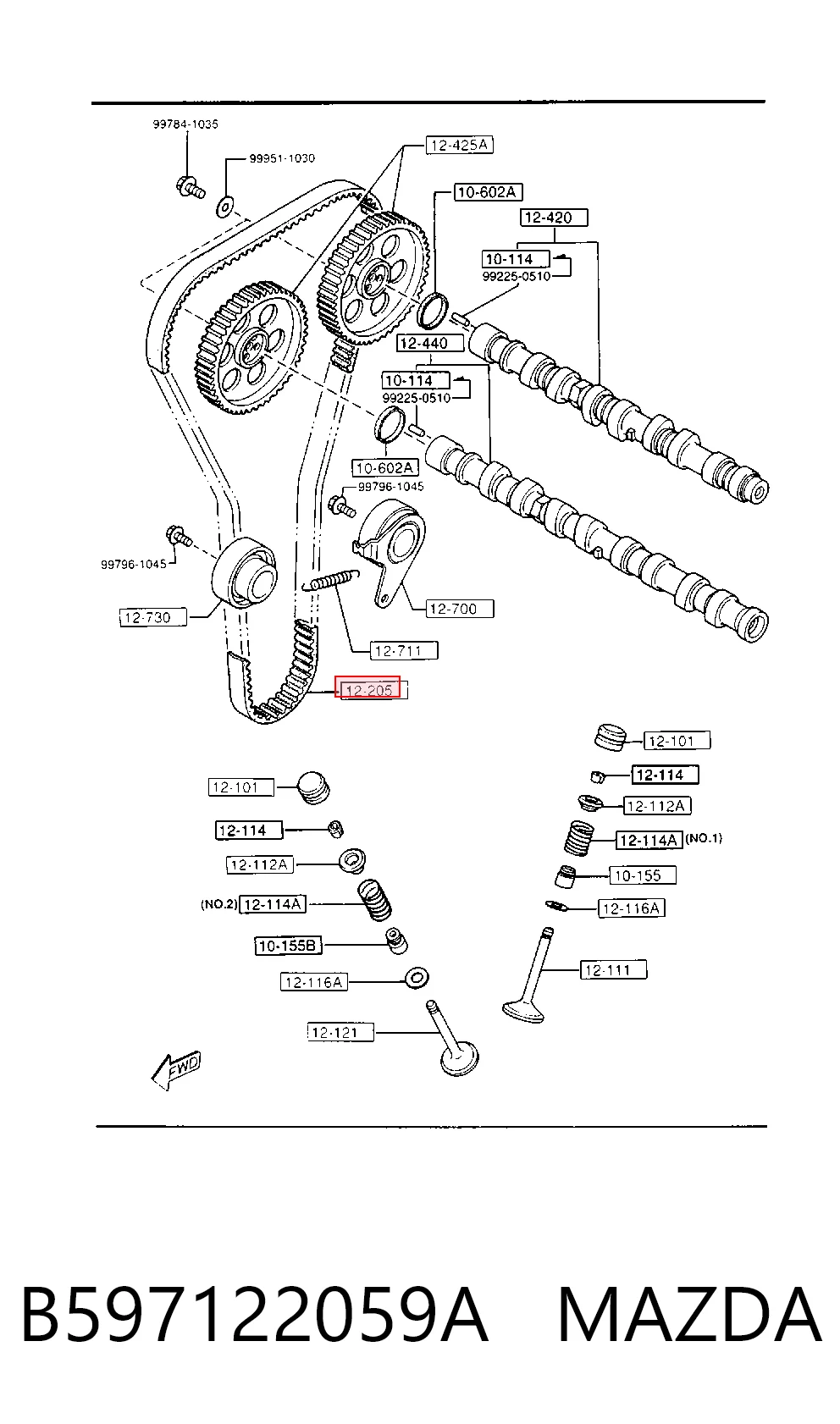 B597122059A Mazda