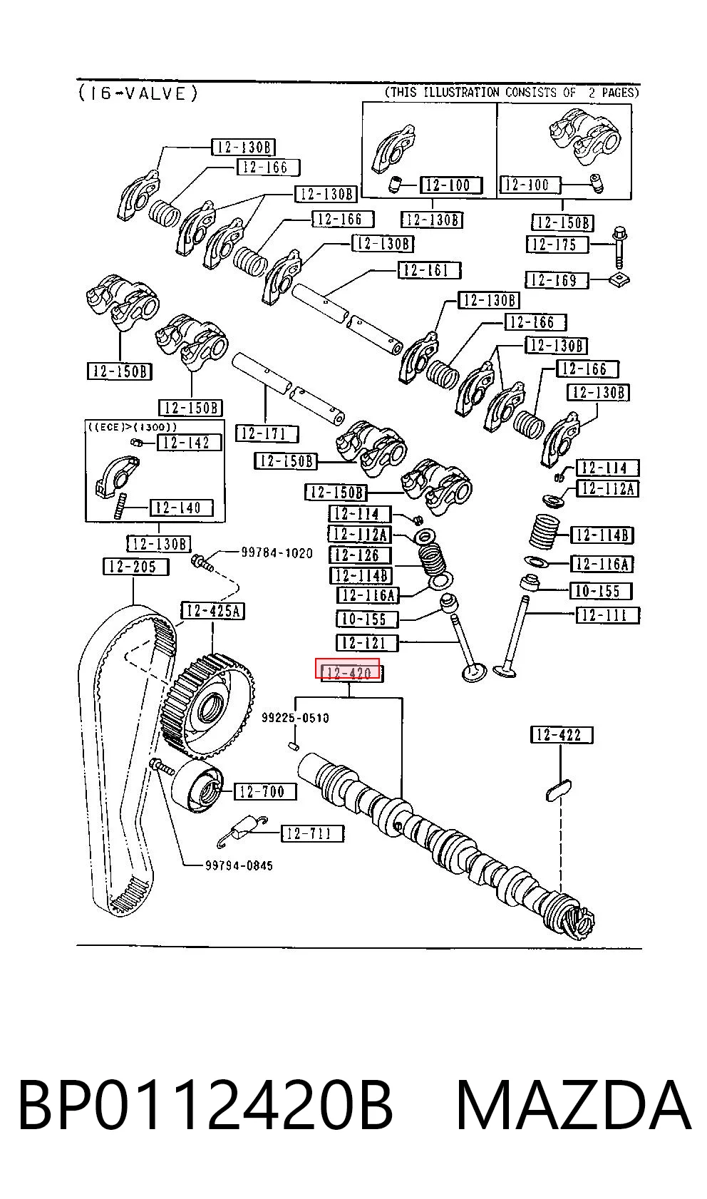 BP0112420B Mazda