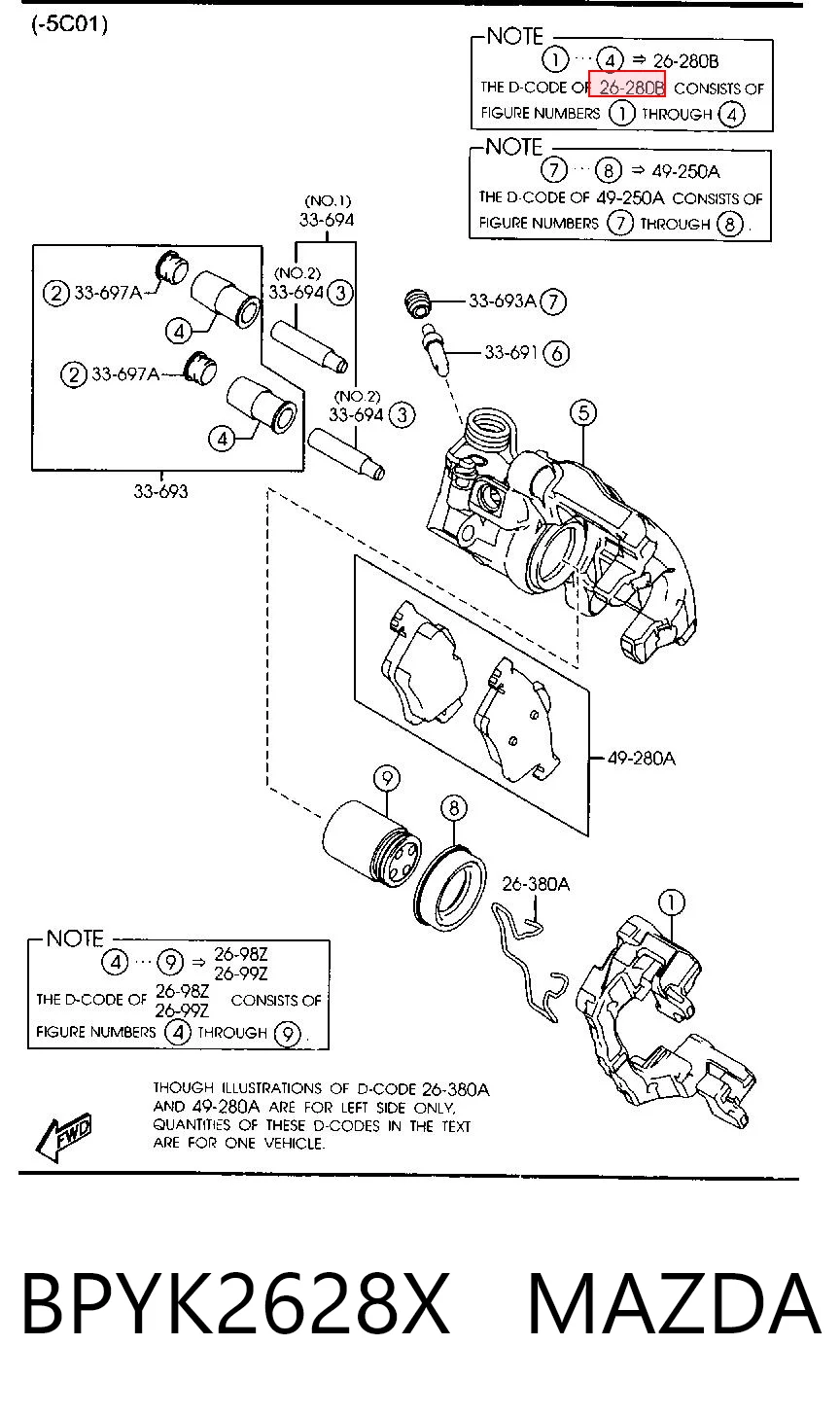 BPYK2628X Mazda 