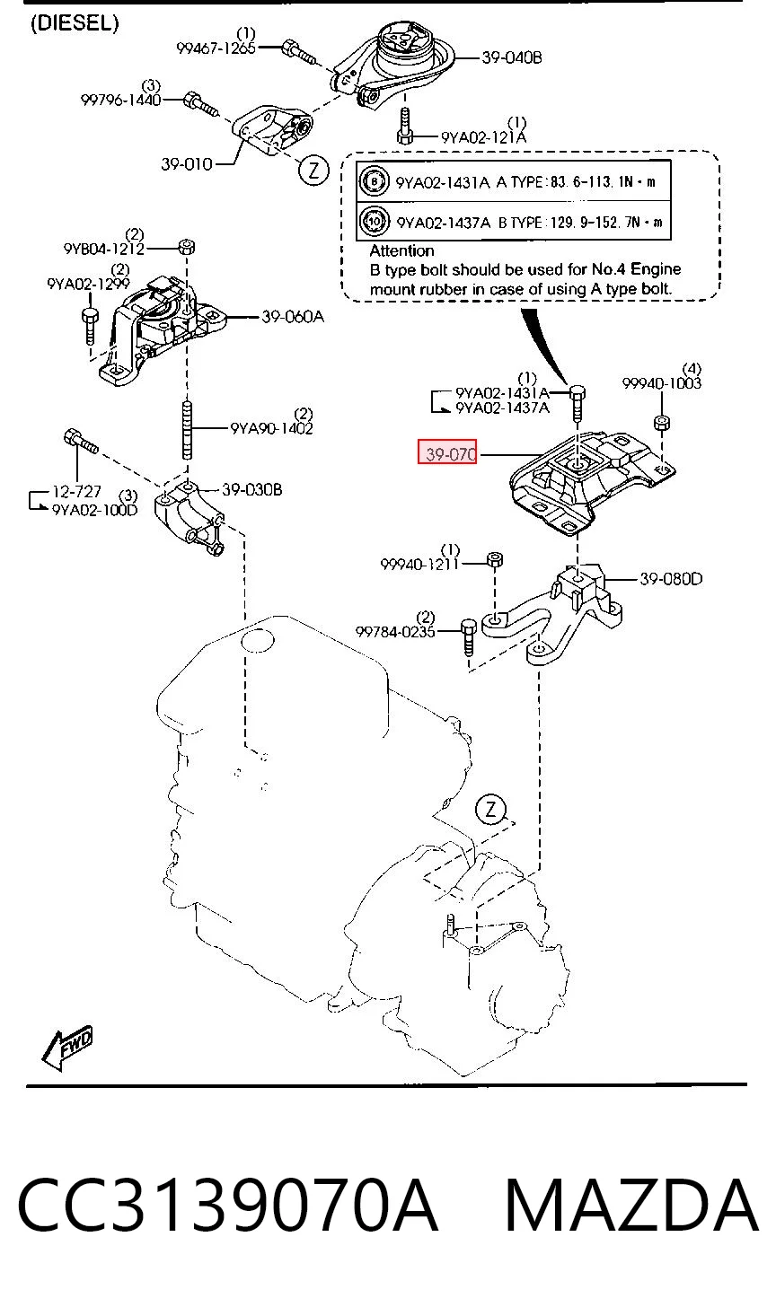 CC3139070A Mazda