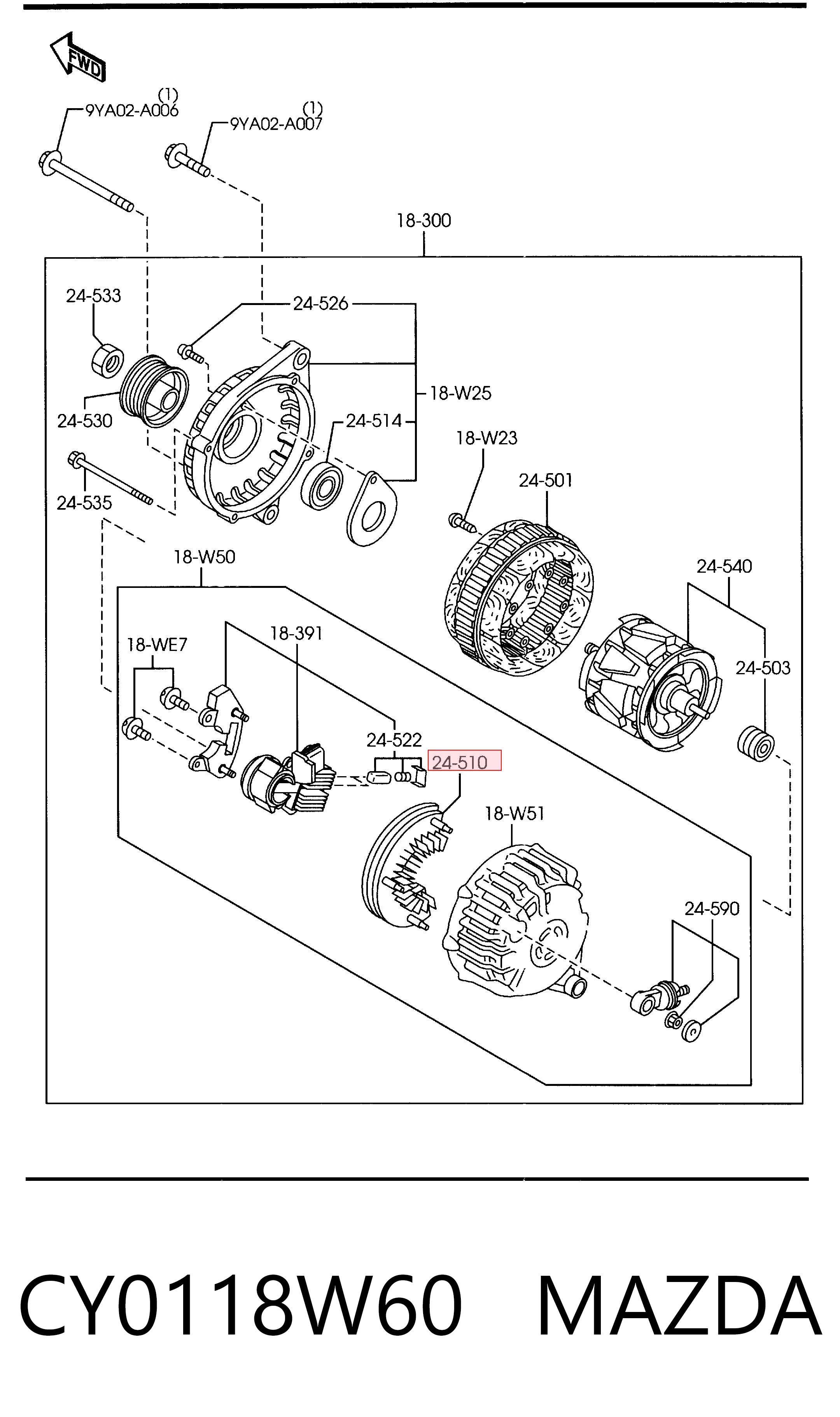 CY0118W60 Mazda