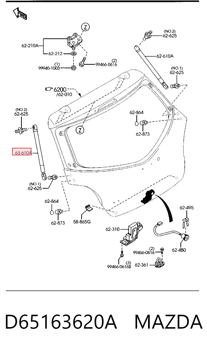 Амортизатор двері задньої Magneti Marelli GS0706 ціна, від 10.12 USD