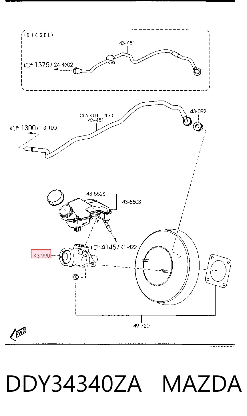 Купити Головний гальмівний циліндр Ford Fusion  JU
