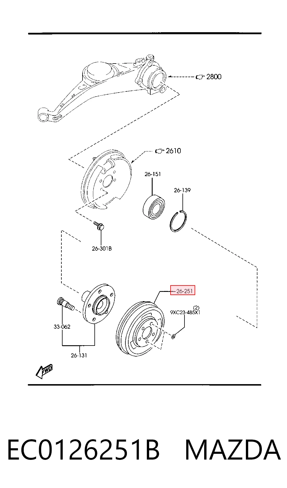 Барабан гальмівний задній Ford 4086827 ціна, від 72.78 USD