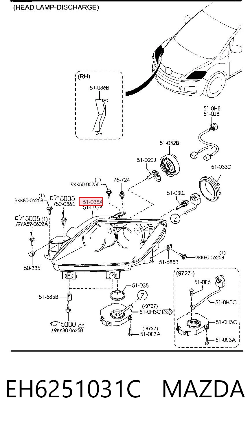 EH6251031C Mazda