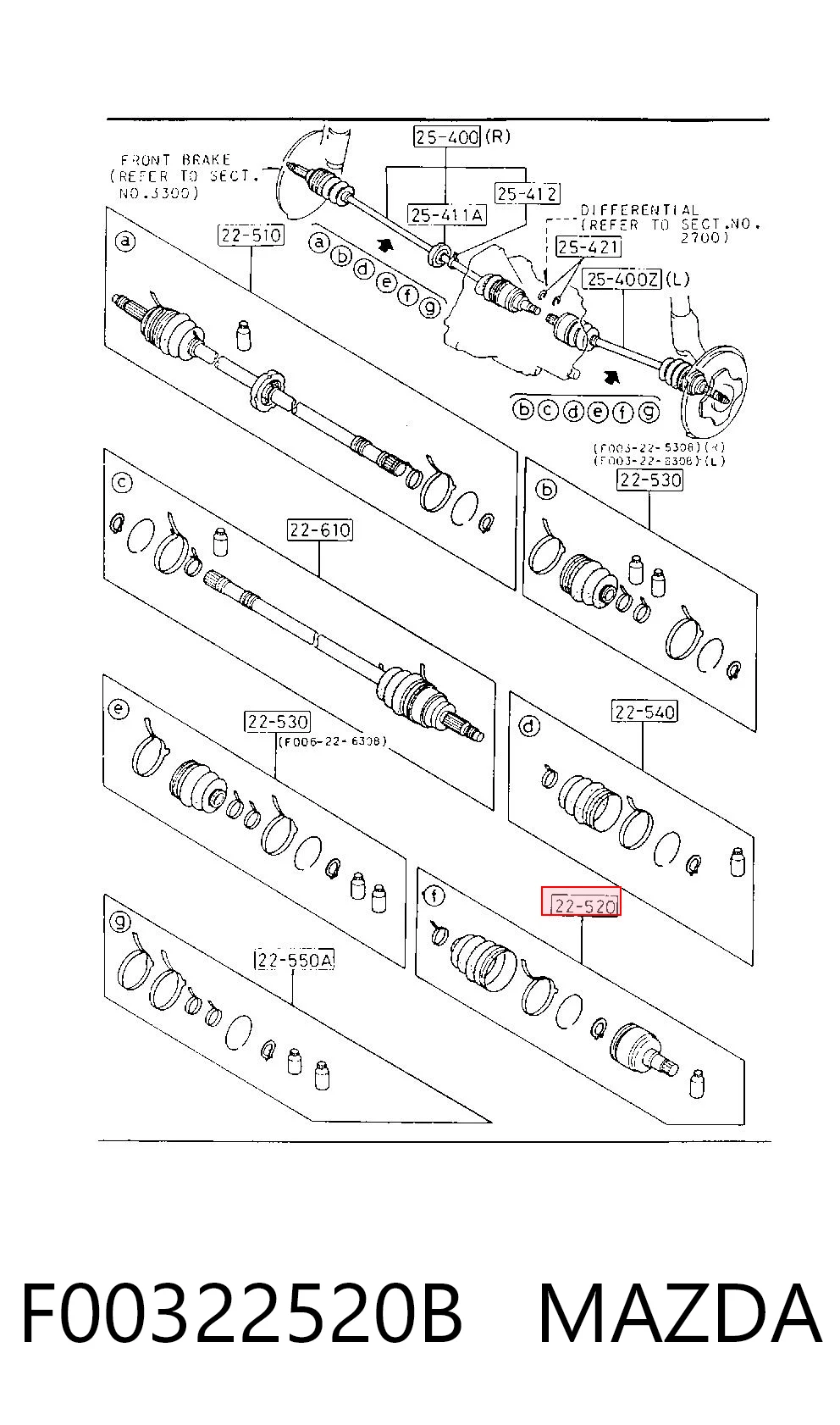 F00322520B Mazda