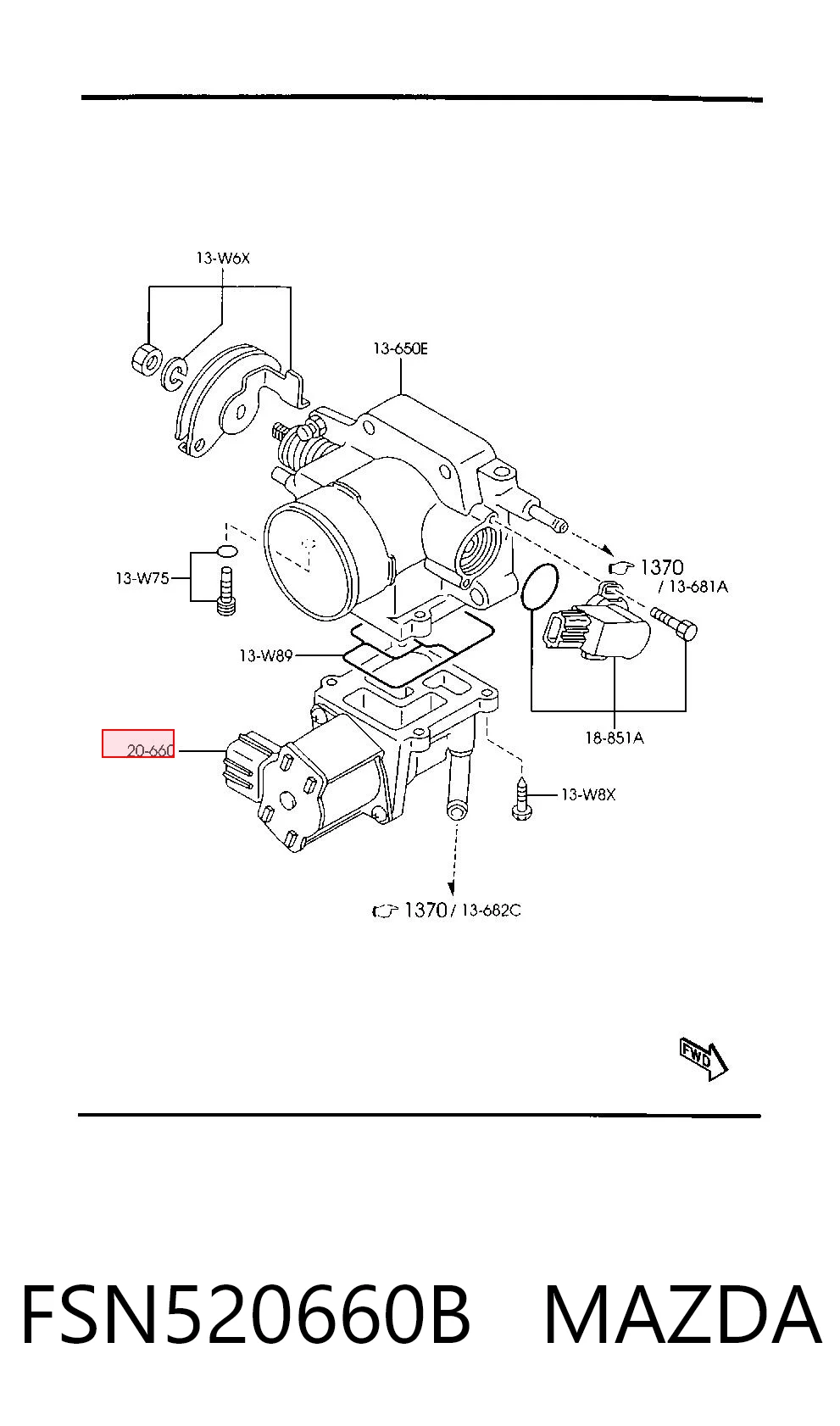 FSN520660B Mazda РХХ