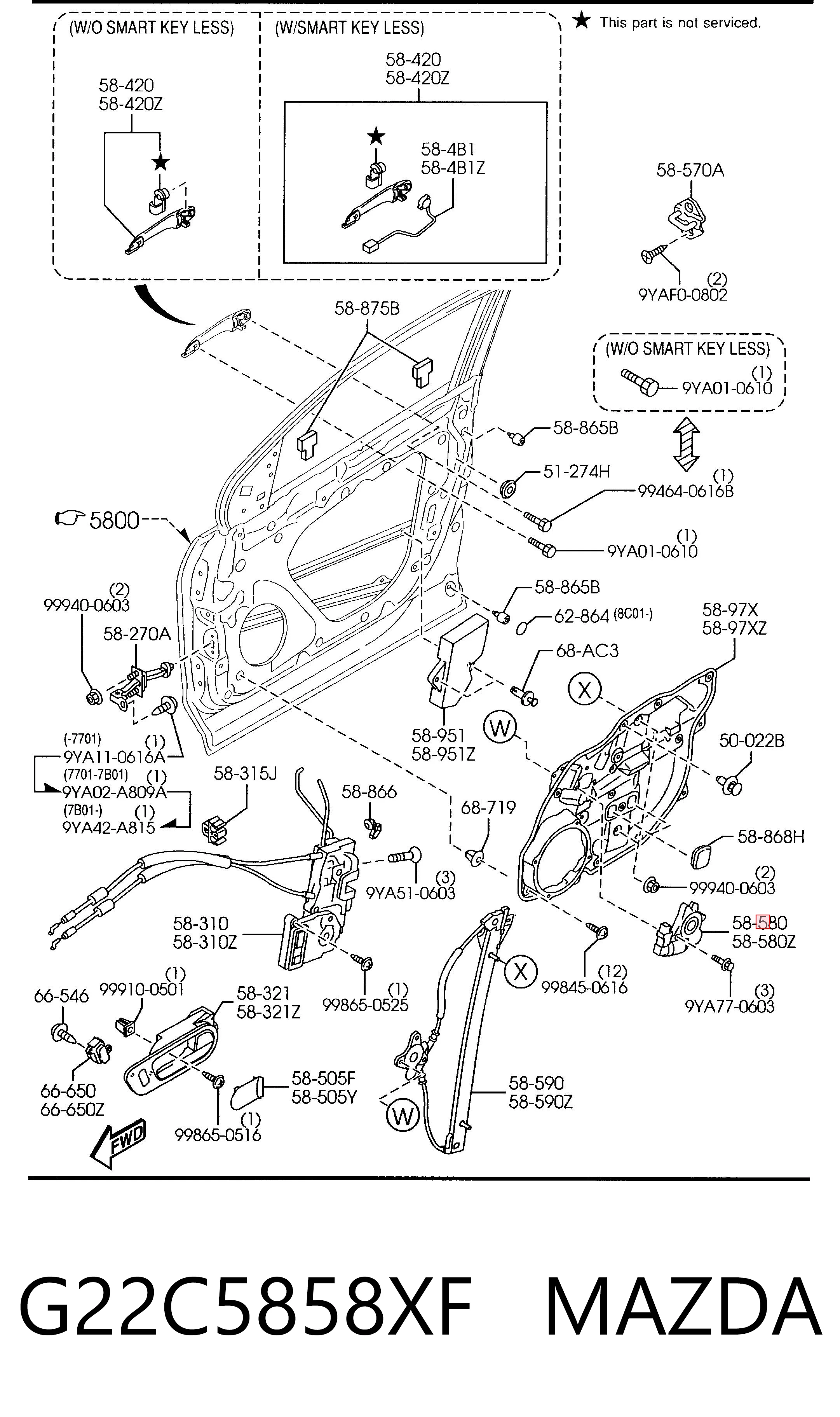 TQ26003 Tqparts Мотор склопідйомника дверей передніх, правих