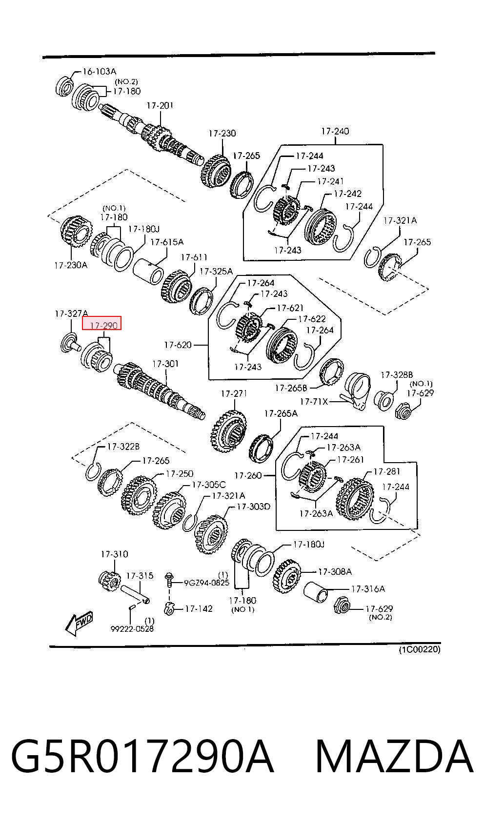 G5R017290A Mazda