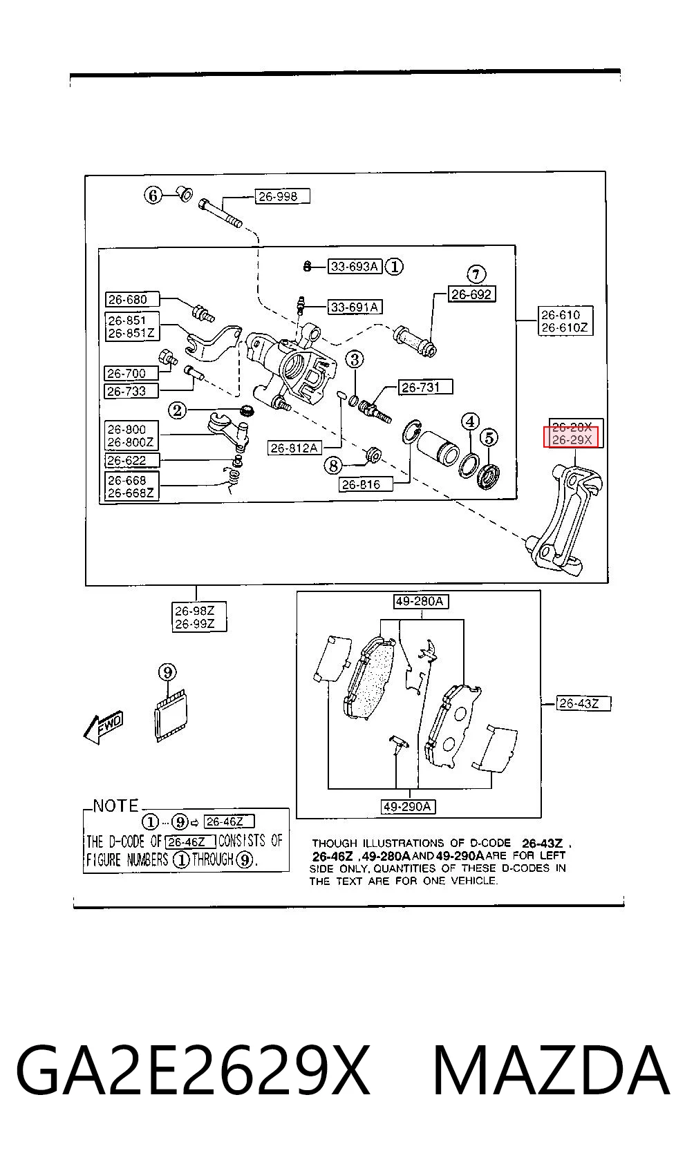 GA2E2629X Mazda