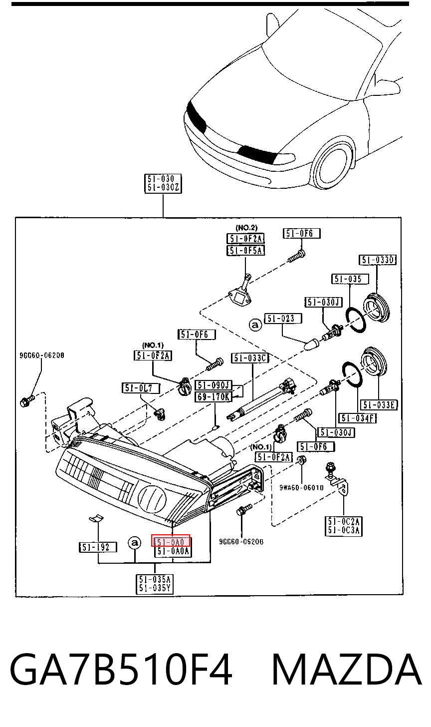 GA7B510F4 Mazda
