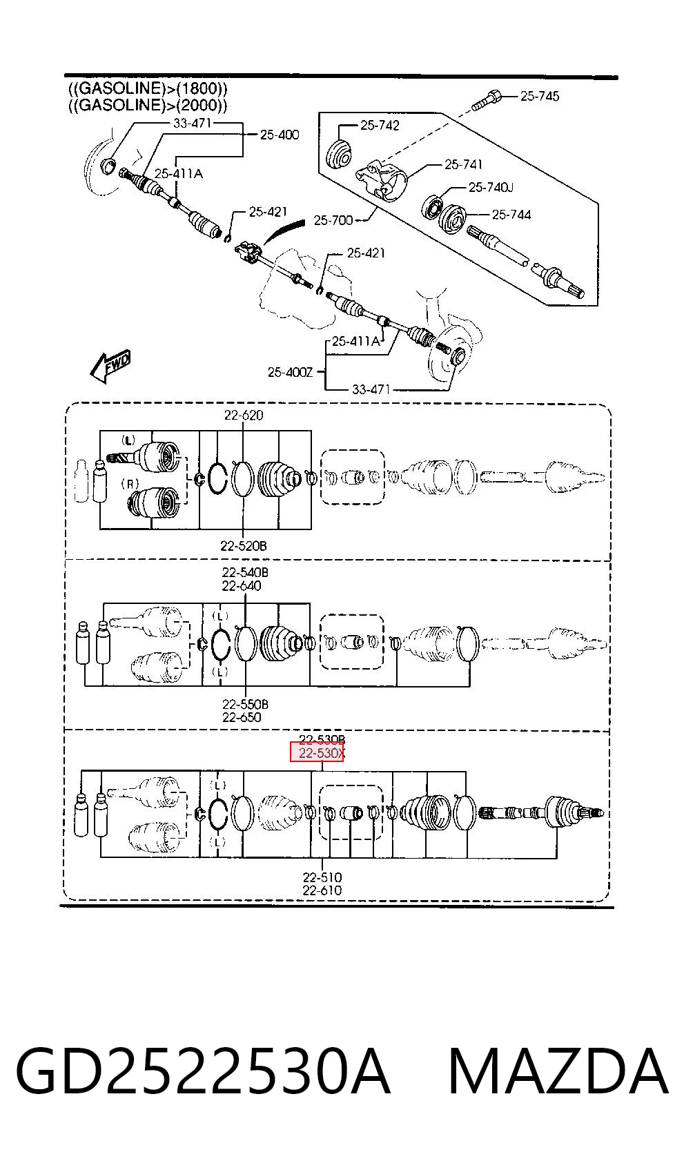 Пильник ШРКШ зовнішній GKN-Spidan 0037036