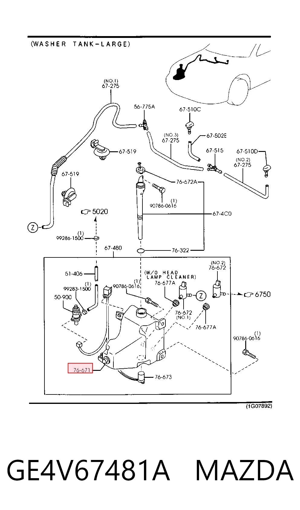 GE4V67481A Mazda
