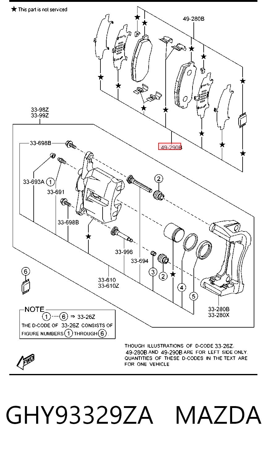 Комплект пружинок кріплення дискових колодок, передніх H1711K Power Stop