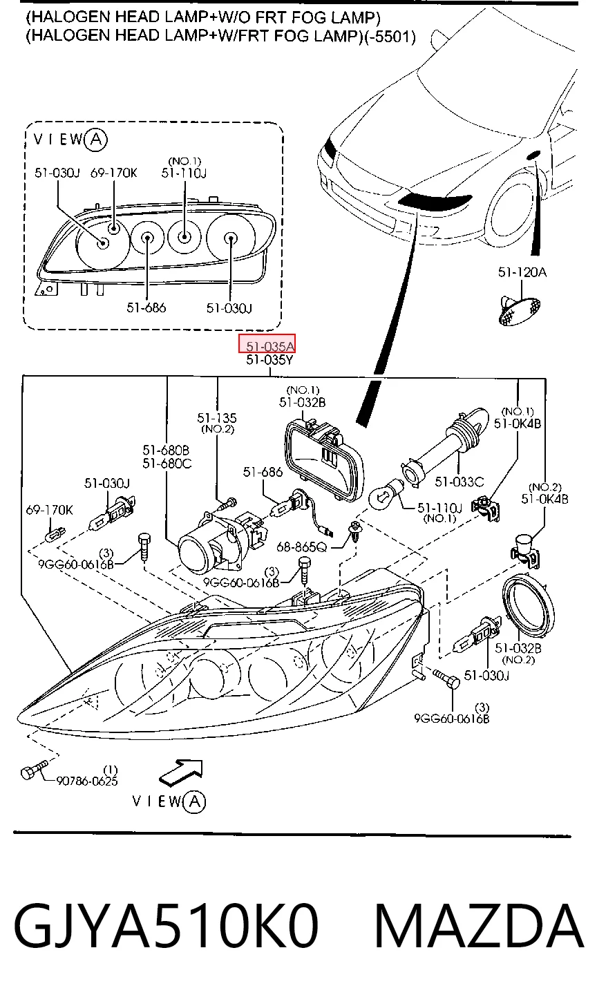 Фара правая TYC FP4403R4T ціна, від 132.80 USD