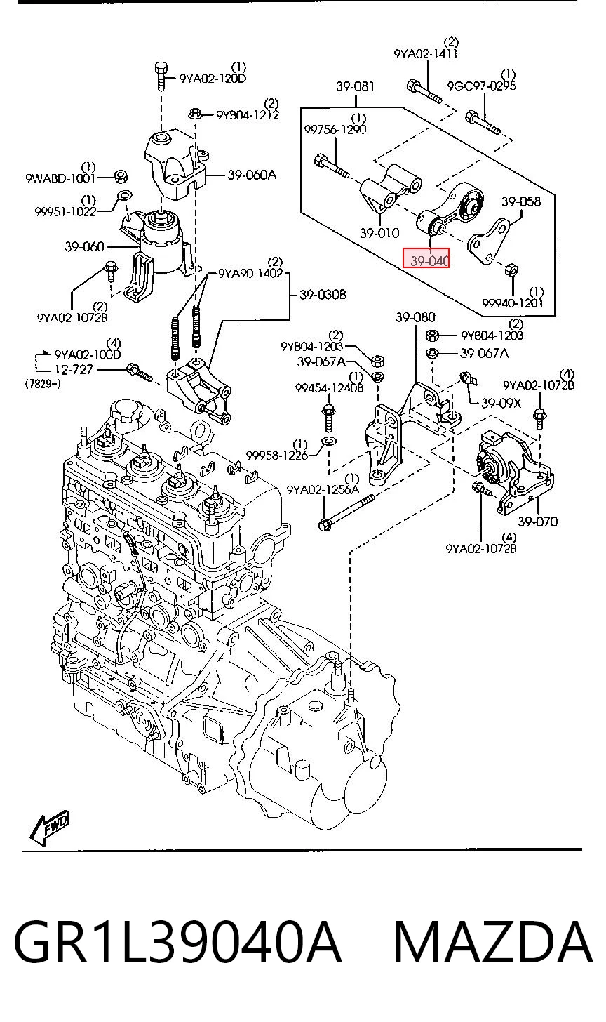 GR1L39040A Mazda