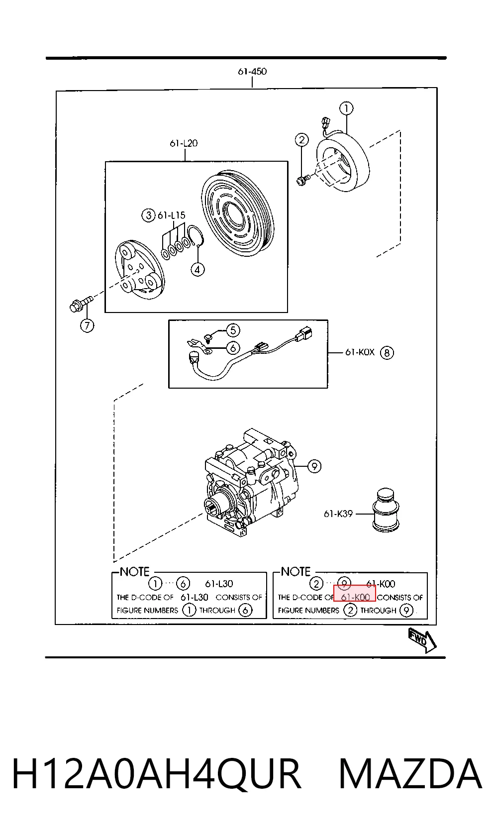  Компресор кондиціонера Mazda 626 5