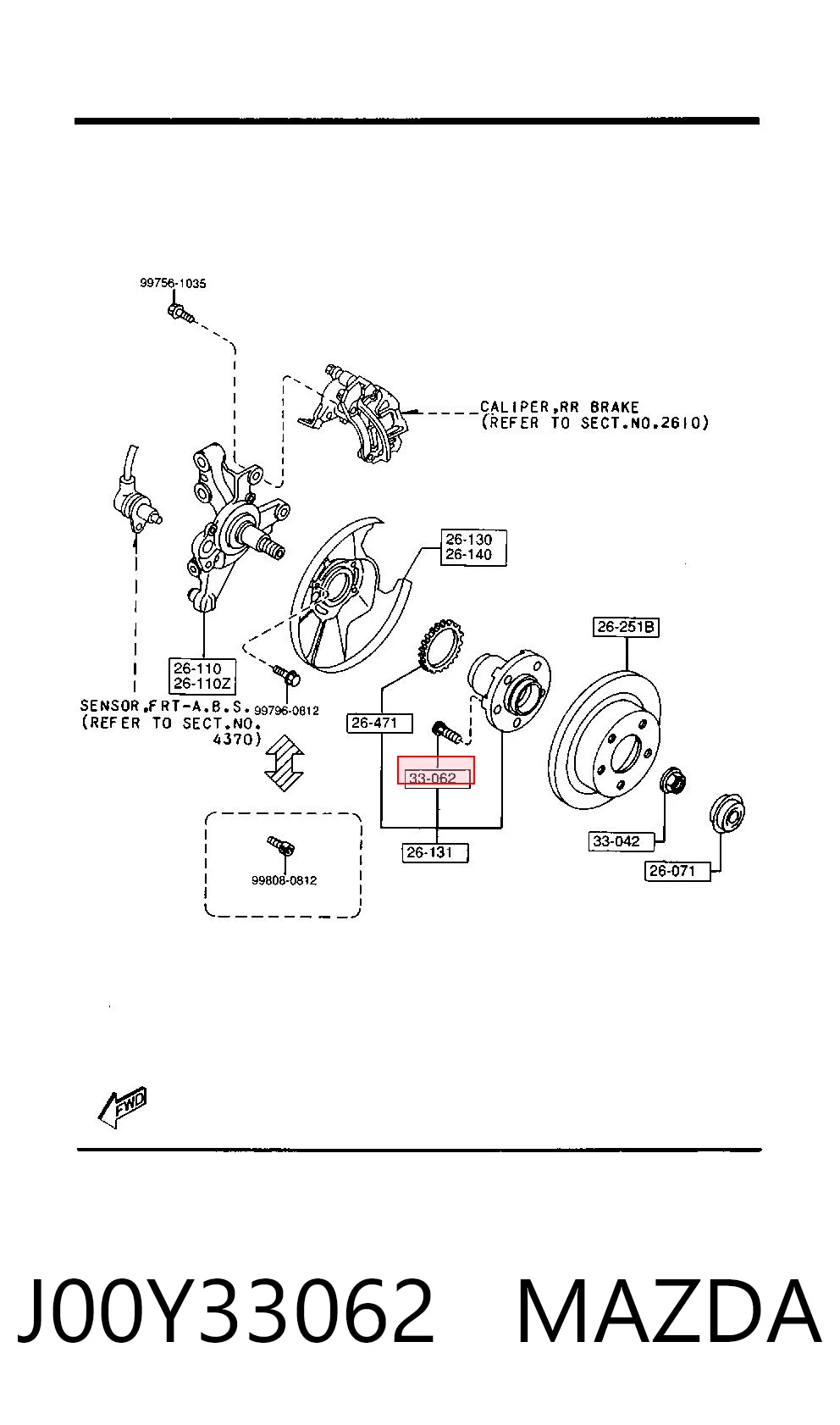 Купити 5175207000 Chrysler Болт маточини