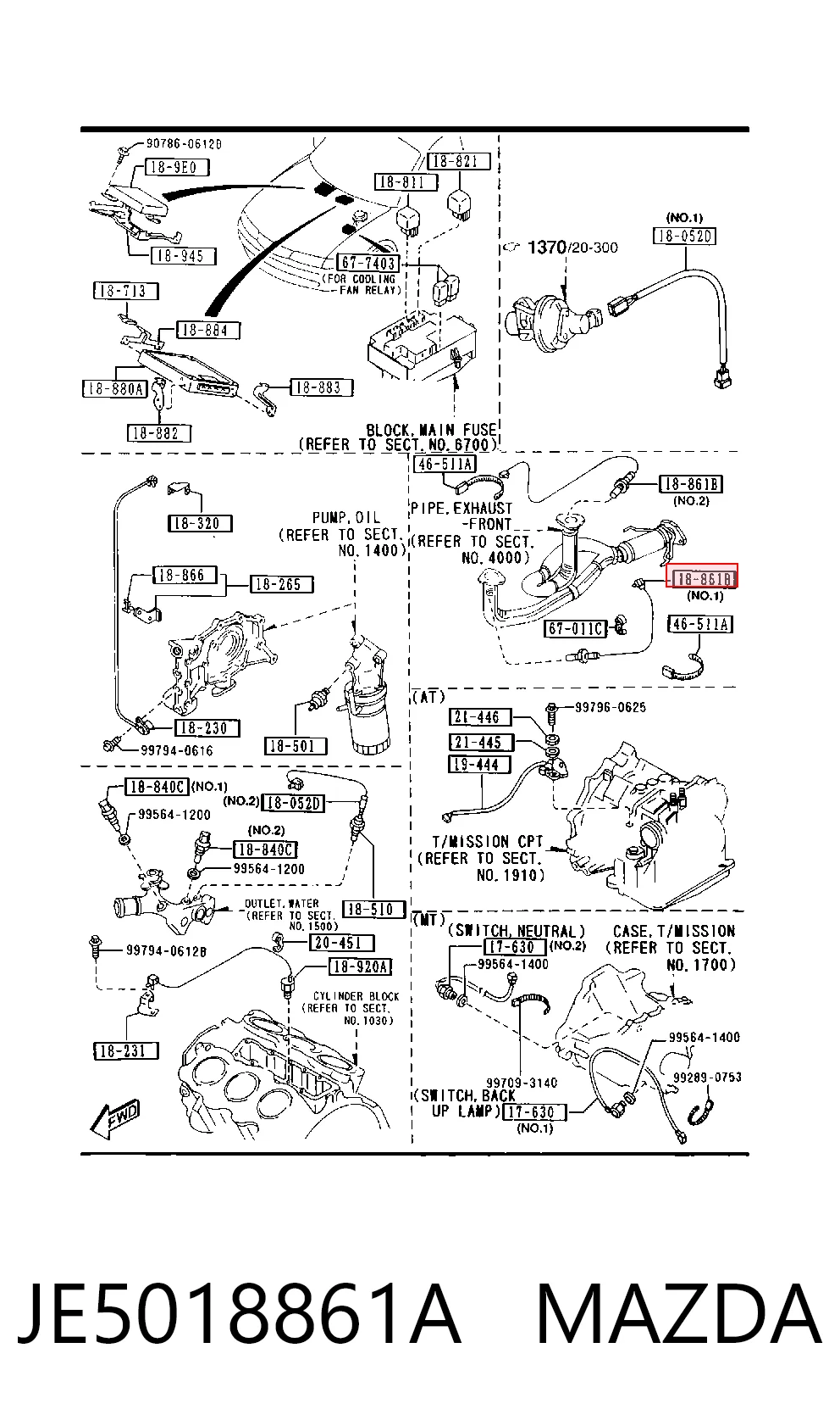 46419222 Ferrari Лямбдазонд, датчик кисню до каталізатора