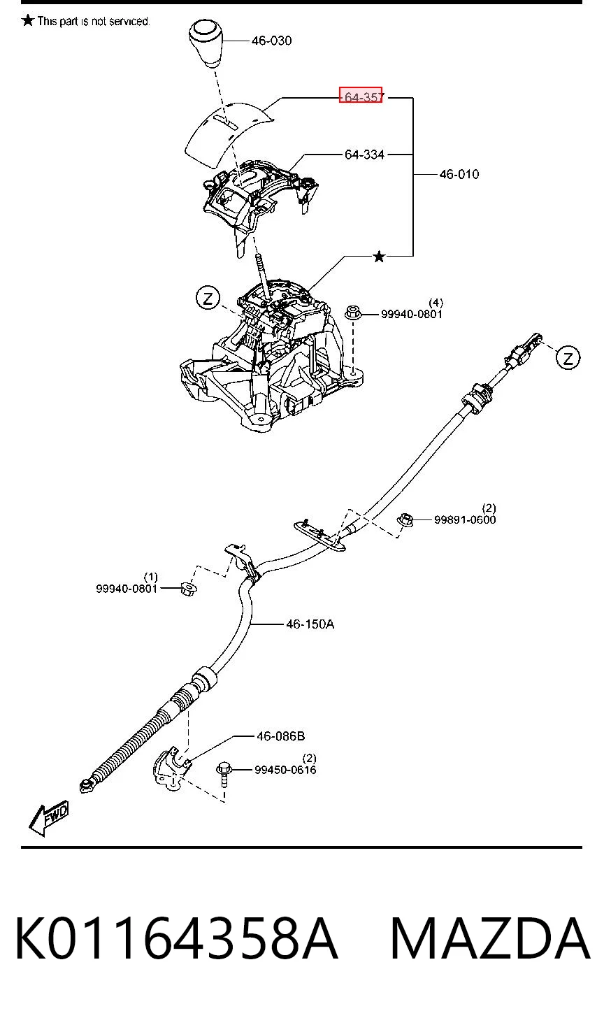 K01164358A Mazda 