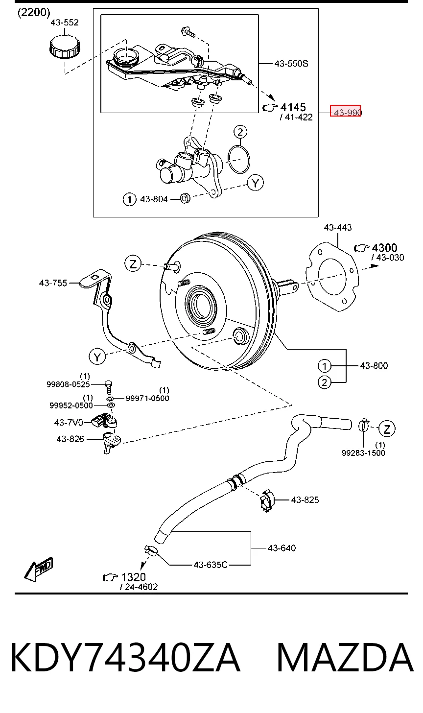 Купити Головний гальмівний циліндр Mazda 3  BM, BN