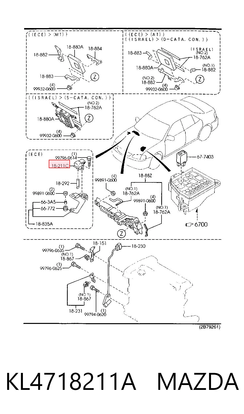 KL4718211A Mazda Датчик наддува