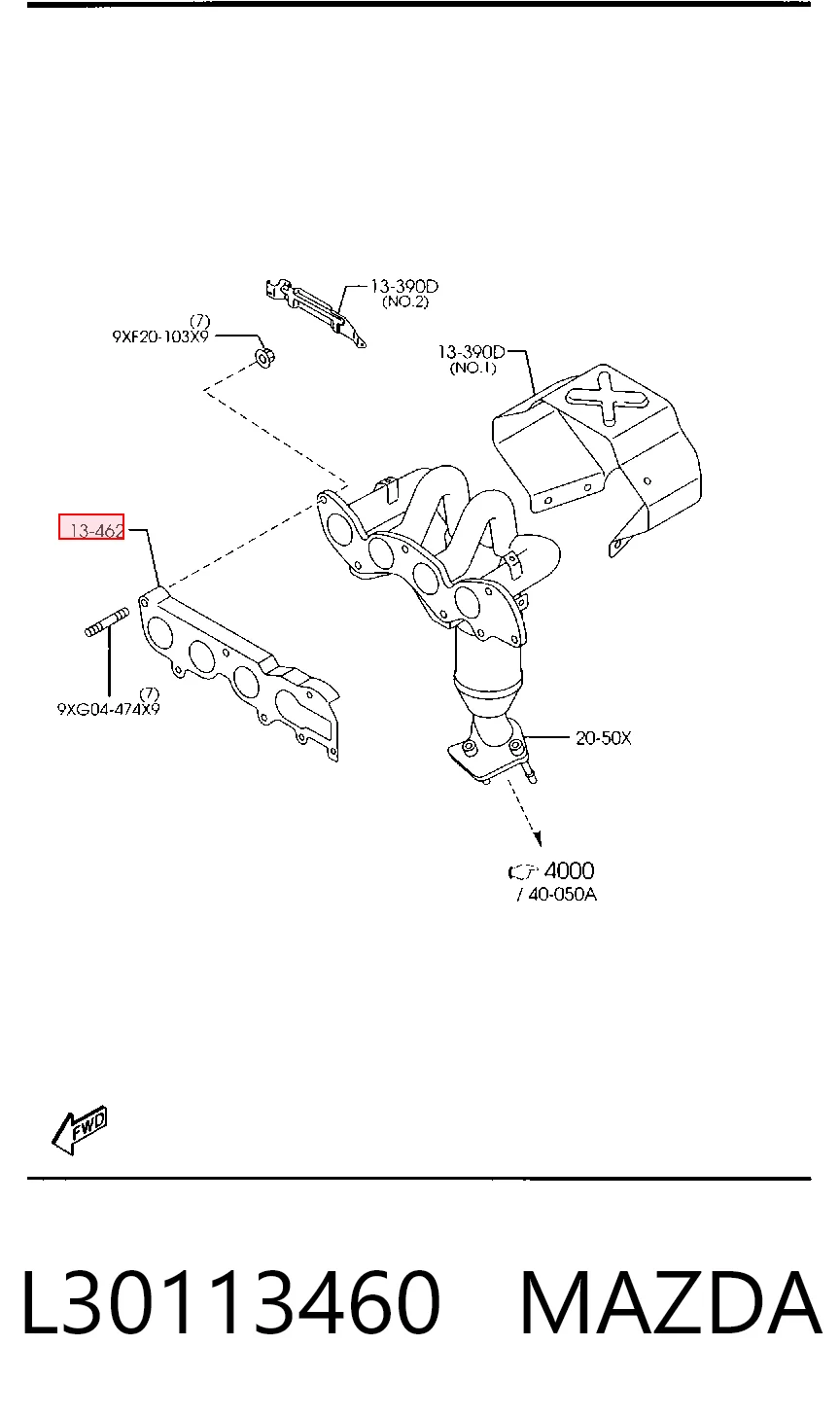 Купити L32713460A NIPPON MOTORS Прокладка колектора