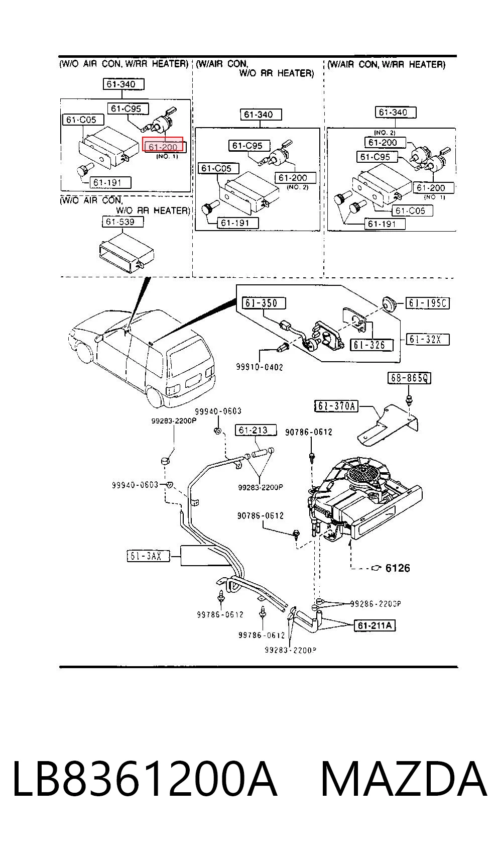 LB8361200A Mazda 