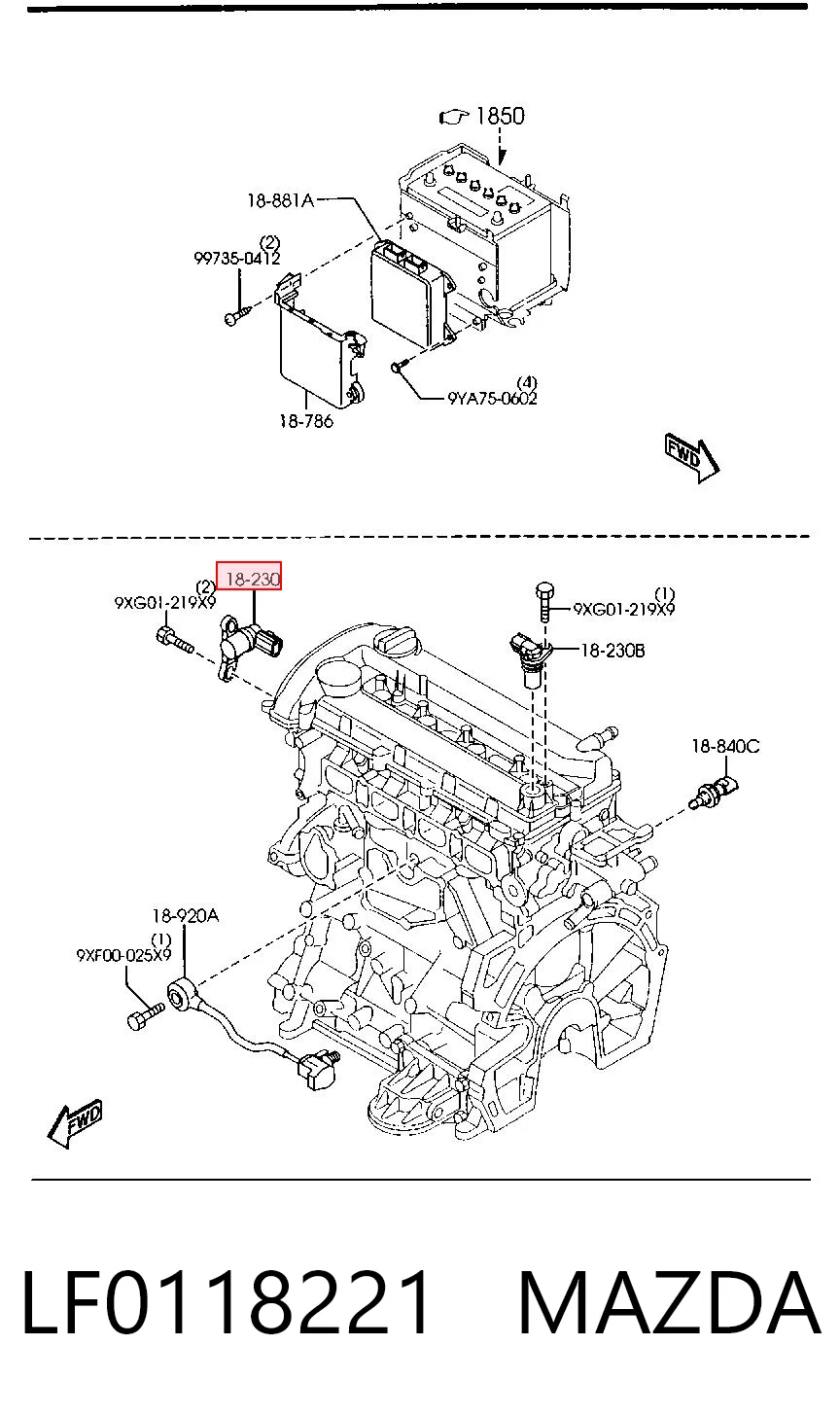 LF0118221 Mazda ДПКВ